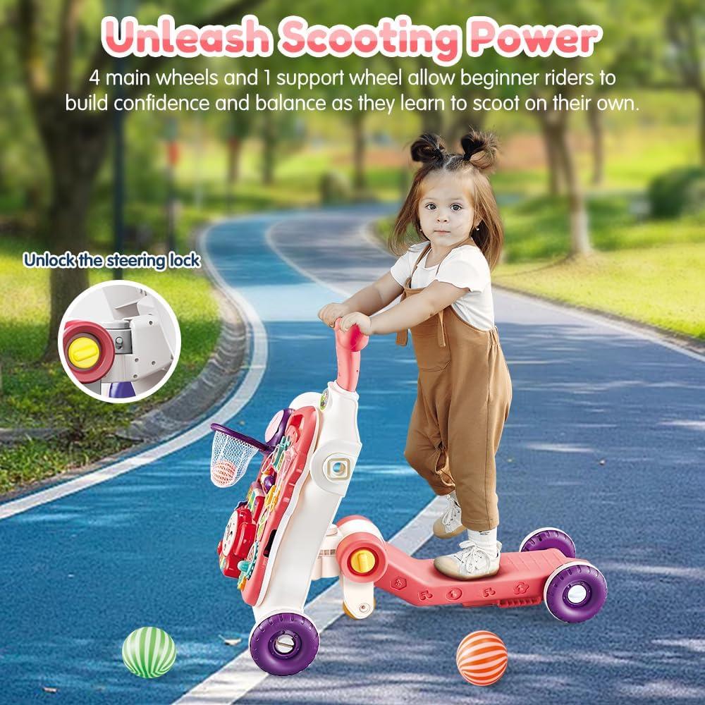 Andador para Bebés 5 en 1 VATOS con Panel de Actividades