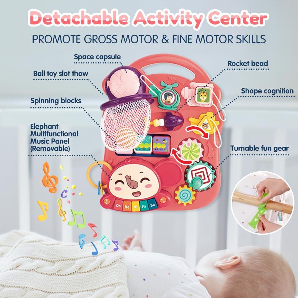 Andador para Bebés 5 en 1 VATOS con Panel de Actividades