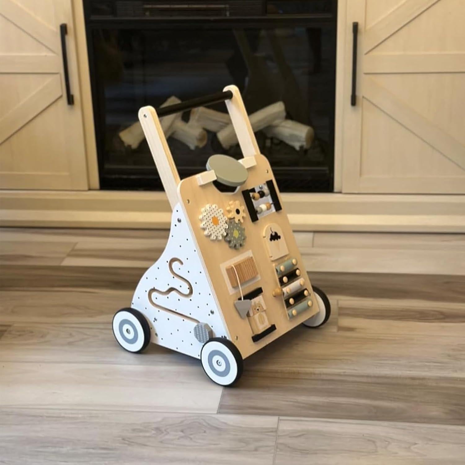 Andador de Madera Asweets para Bebés - Juguete de Actividad Natural