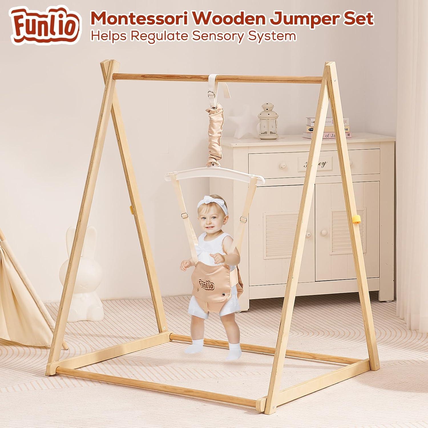 Saltador de Madera Montessori FUNLIO para Bebés 6-36 Meses