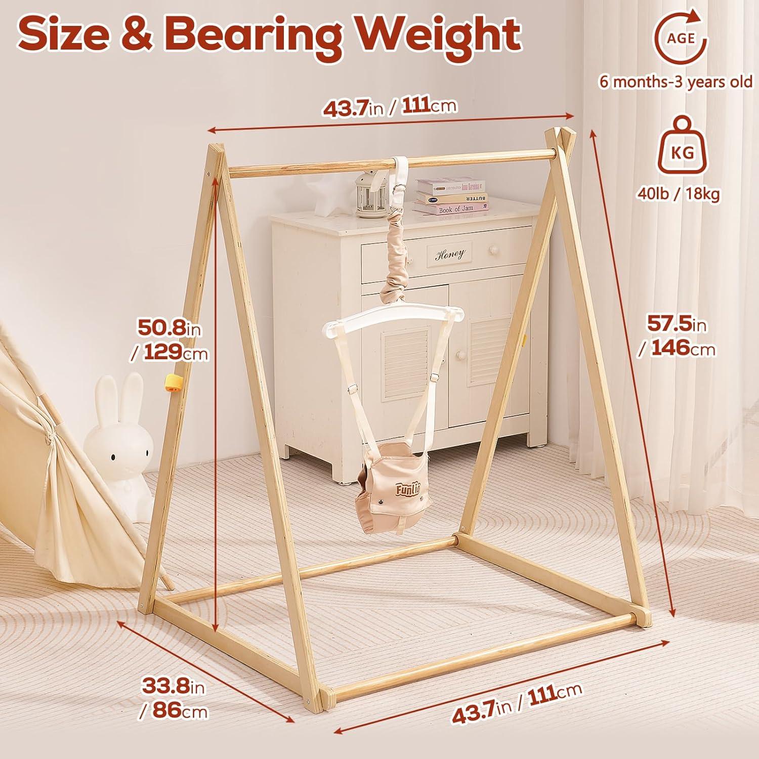 Saltador de Madera Montessori FUNLIO para Bebés 6-36 Meses