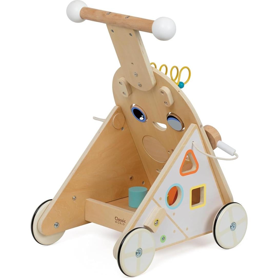 Andador Robotito de Madera Classic World - Juguete para Bebés 12+ Meses