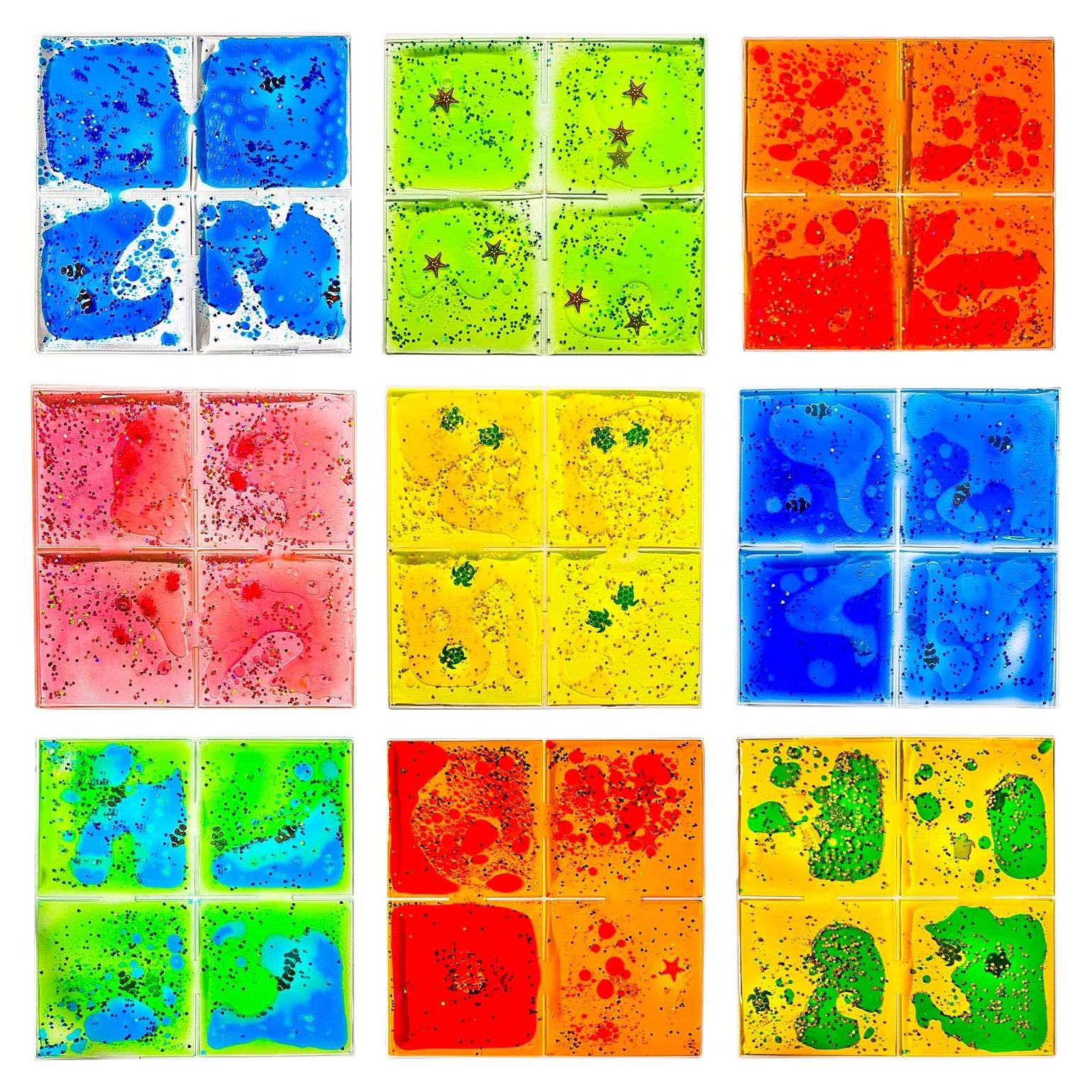 Azulejos Sensores de Gel Líquido Onyoloy - Set de 9 Piezas