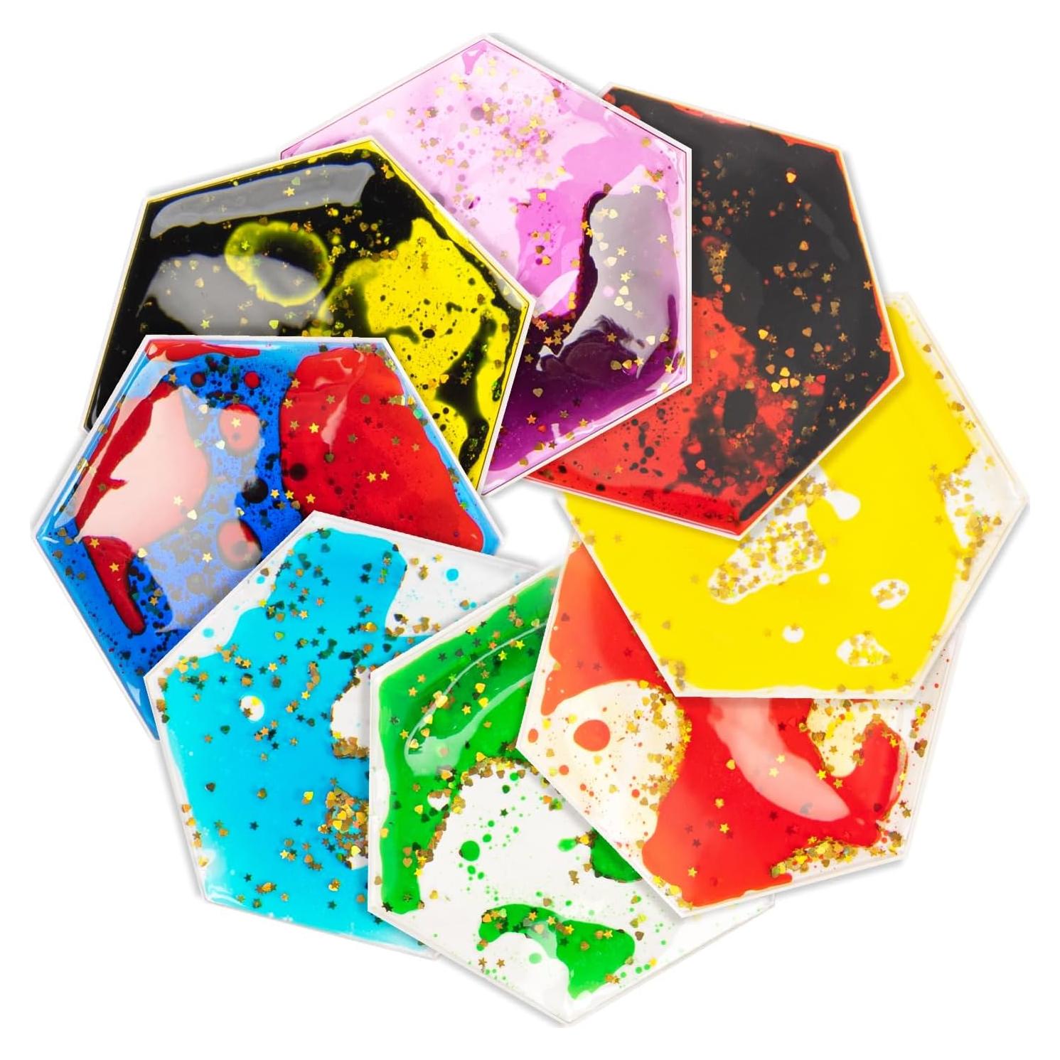 LONGKING Paquete de 8 Azulejos Hexagonales Sensitivos para Niños