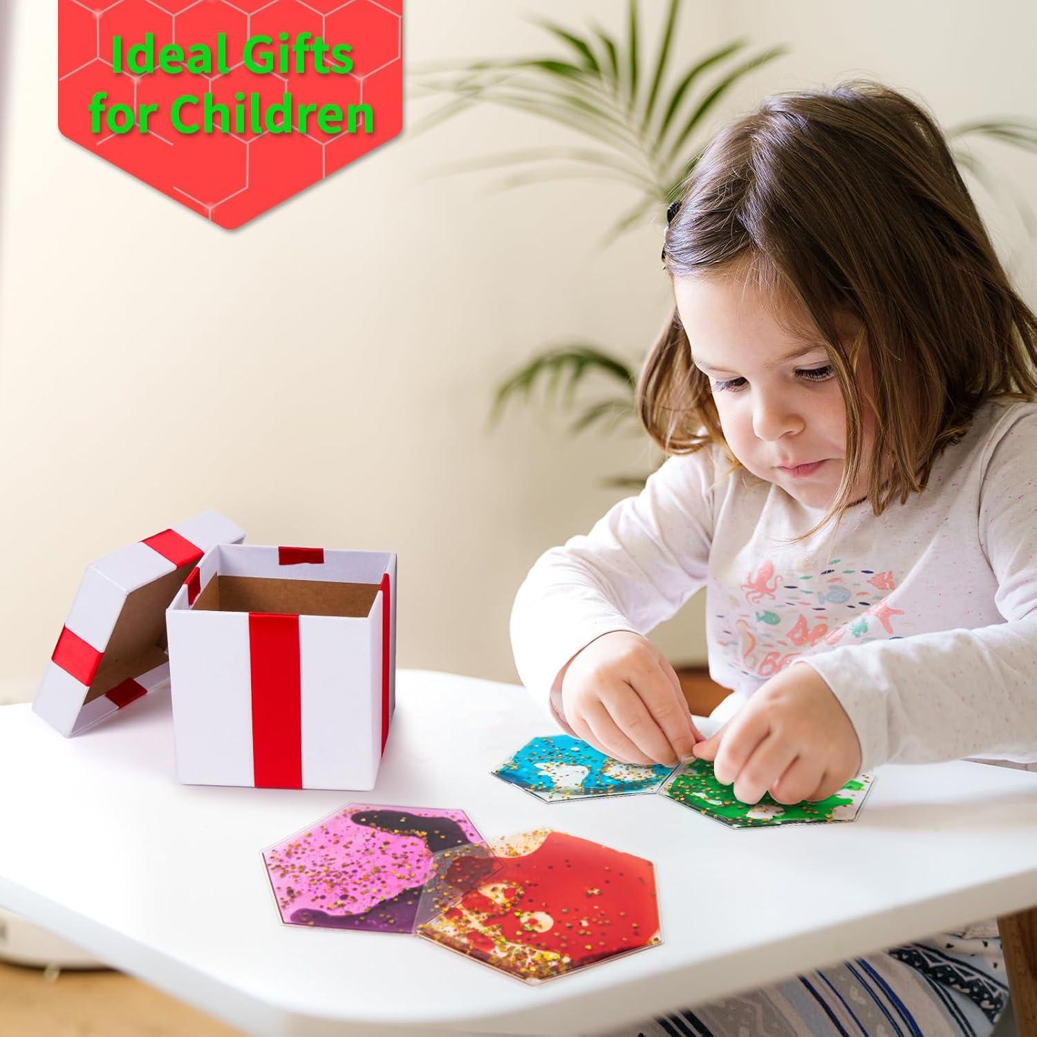 LONGKING Paquete de 8 Azulejos Hexagonales Sensitivos para Niños