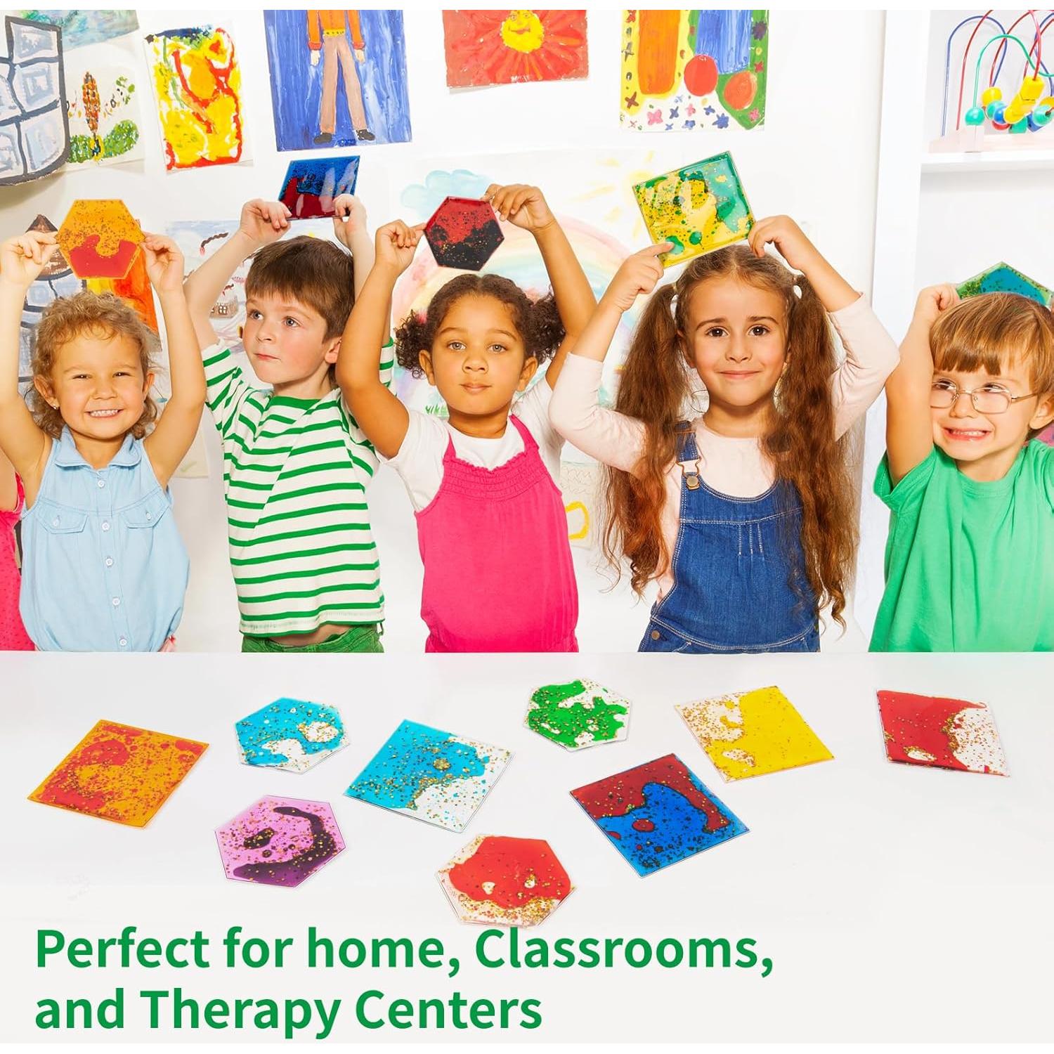 LONGKING Paquete de 8 Azulejos Hexagonales Sensitivos para Niños