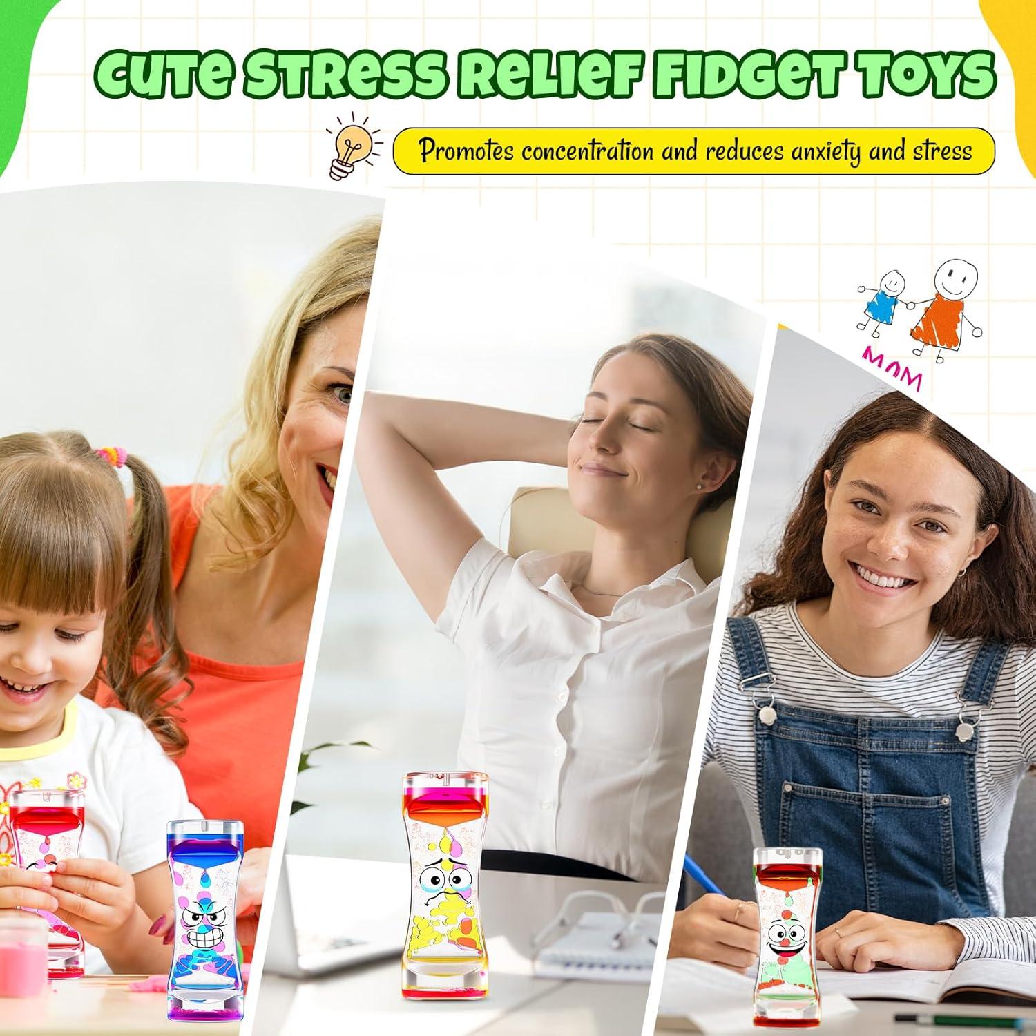 Shappy 4 Botellas Sensoriales Antiestrés para Niños 14.5x5.5cm