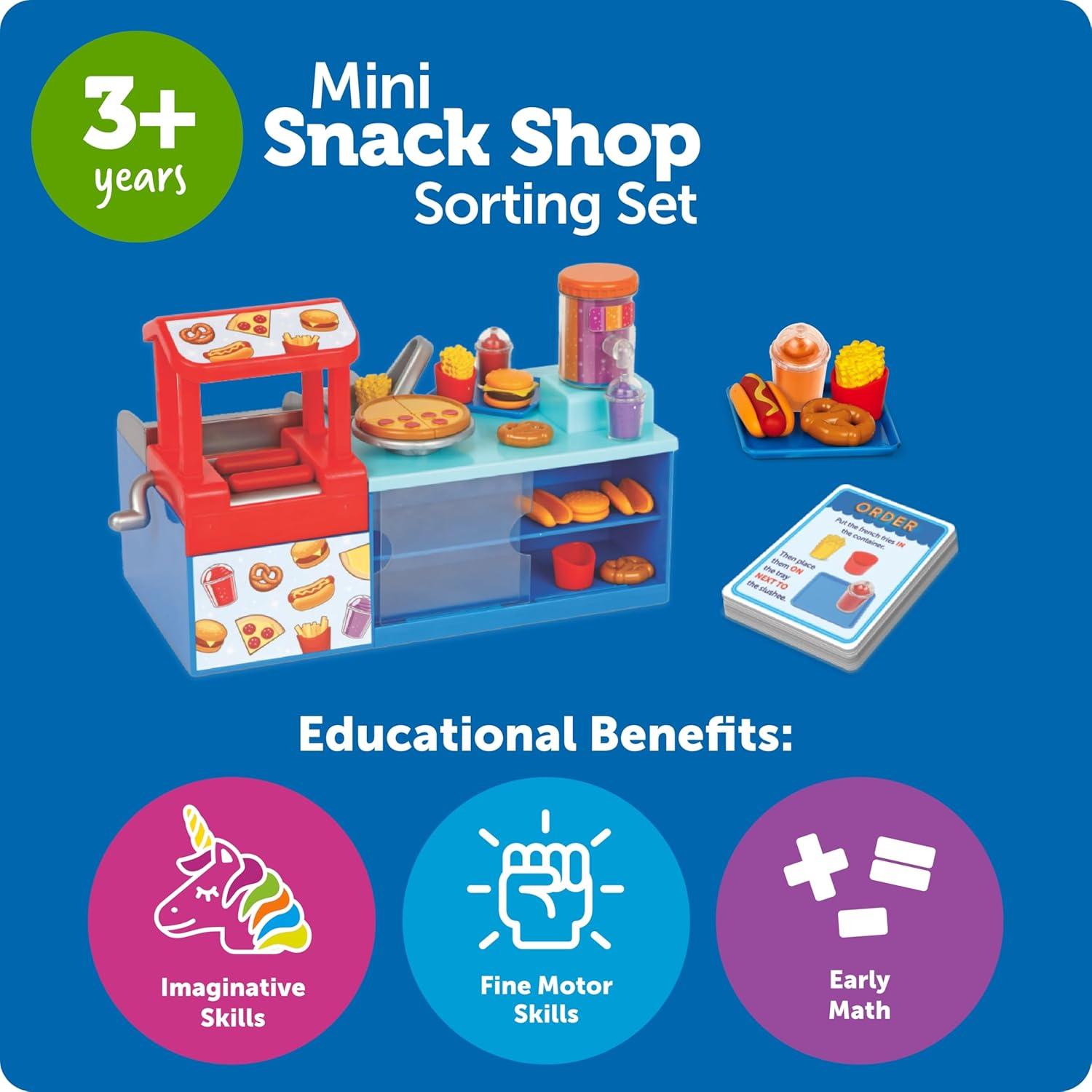 Juego de Clasificación Mini Snack Shop Learning Resources 64 Piezas