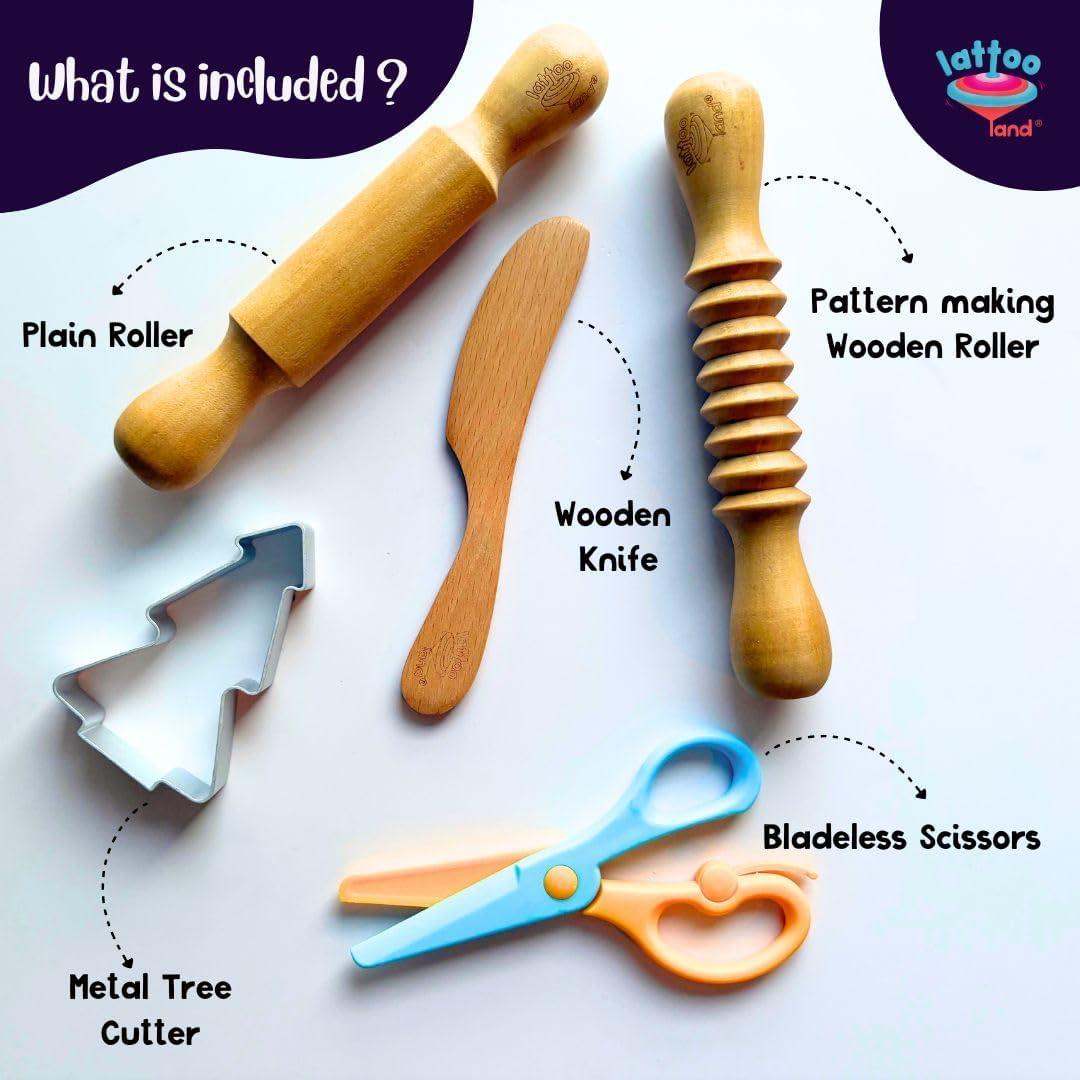 Juego de Herramientas para Masa Lattooland - 5 Piezas para Niños