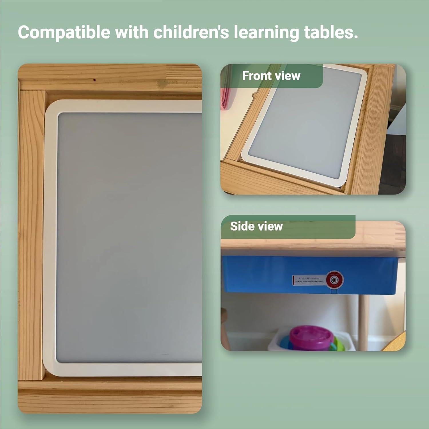 Mesa de Luz para Niños Yichushisu Naranja 40.64 cm LED 10 Niveles