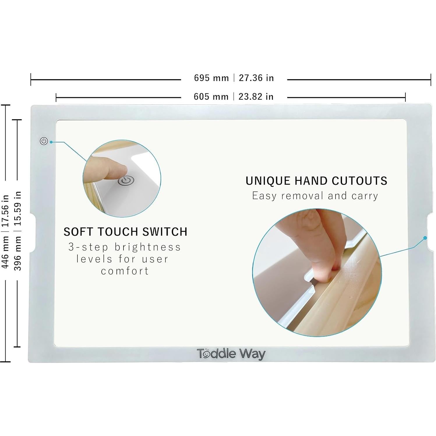 Panel de Luz LED Toddle Way A2 para Mesa Flisat de IKEA