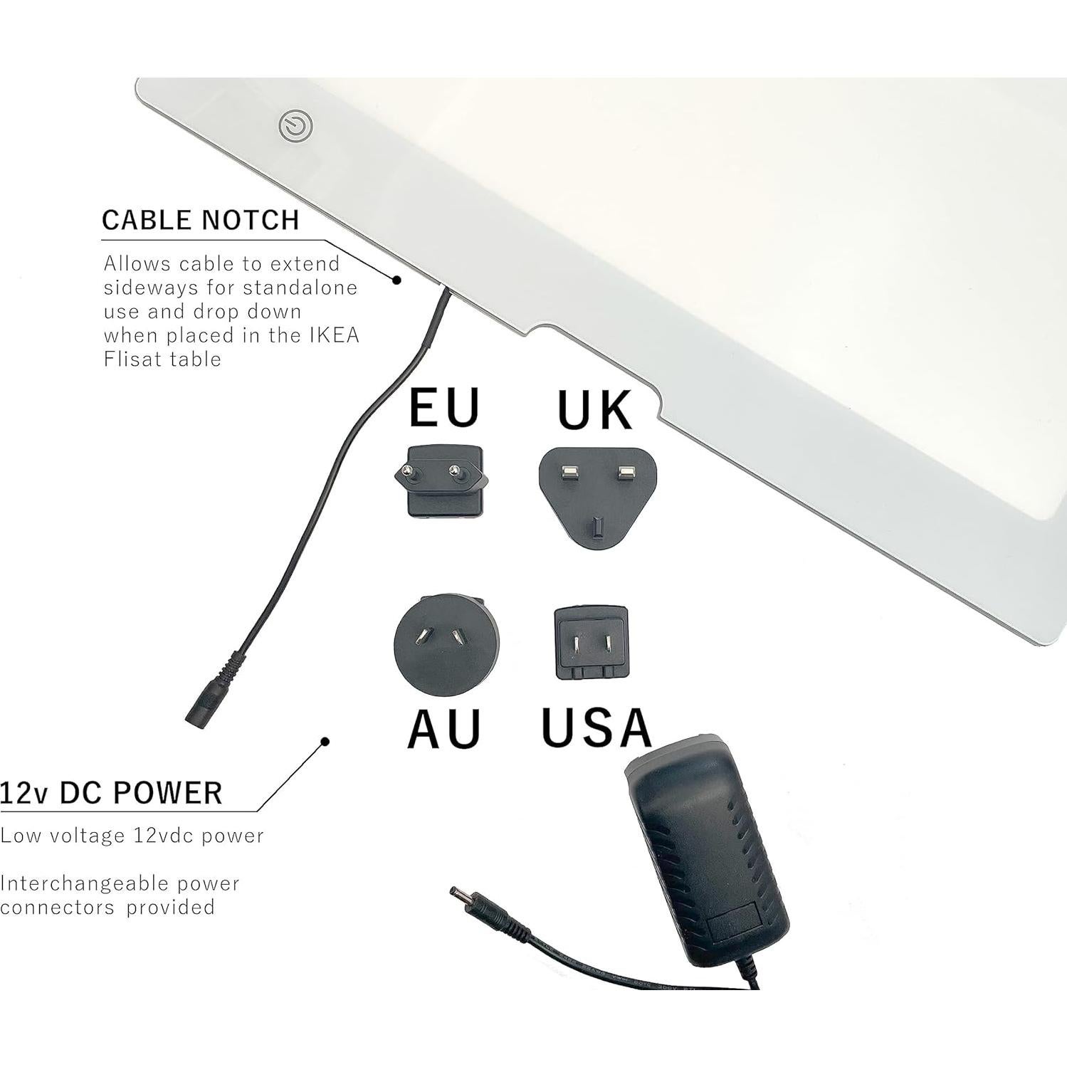 Panel de Luz LED Toddle Way A2 para Mesa Flisat de IKEA