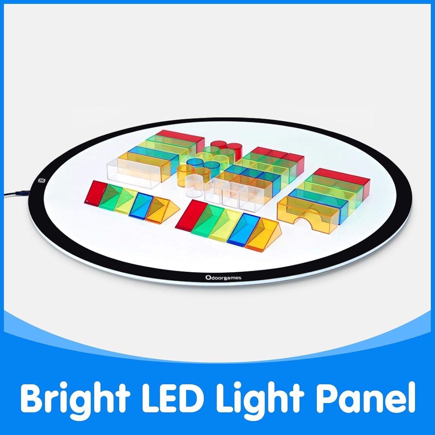 Panel de Luz LED Redondo Odoorgames 50 cm Brillo Ajustable