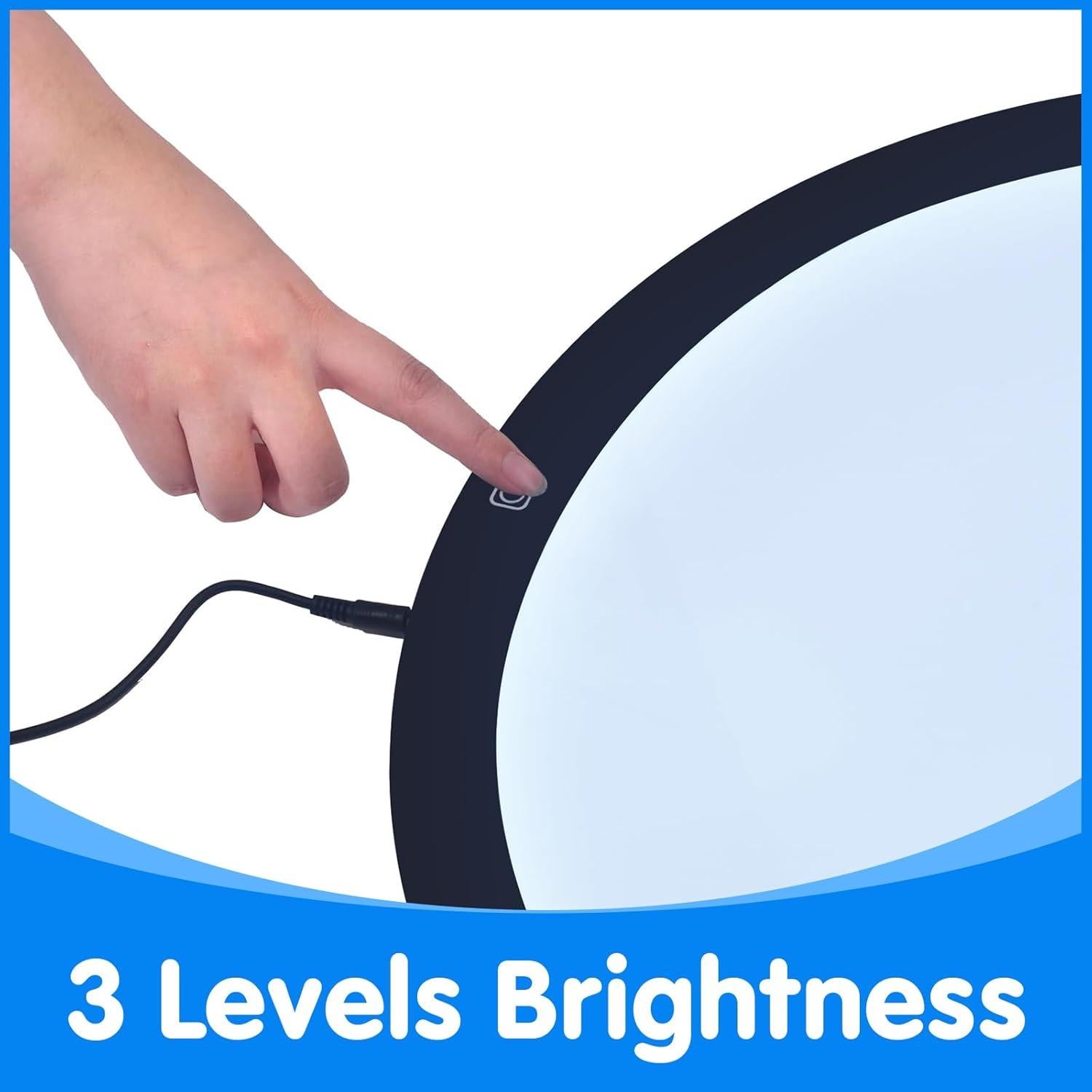 Panel de Luz LED Redondo Odoorgames 50 cm Brillo Ajustable