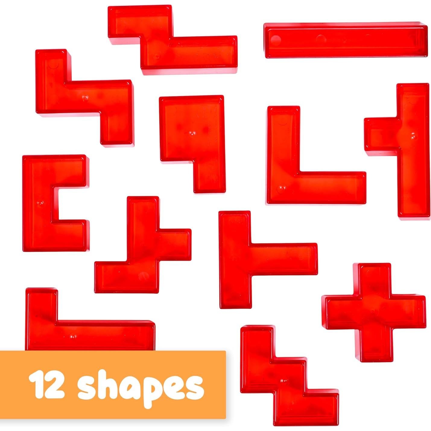 Bloques Sensoriales Spark & Wow - 24 Piezas, 12 Formas, 2 Colores