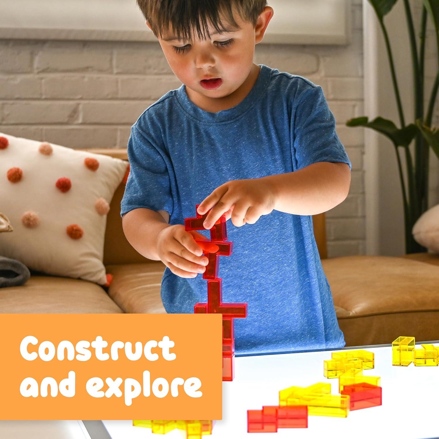 Bloques Sensoriales Spark & Wow - 24 Piezas, 12 Formas, 2 Colores