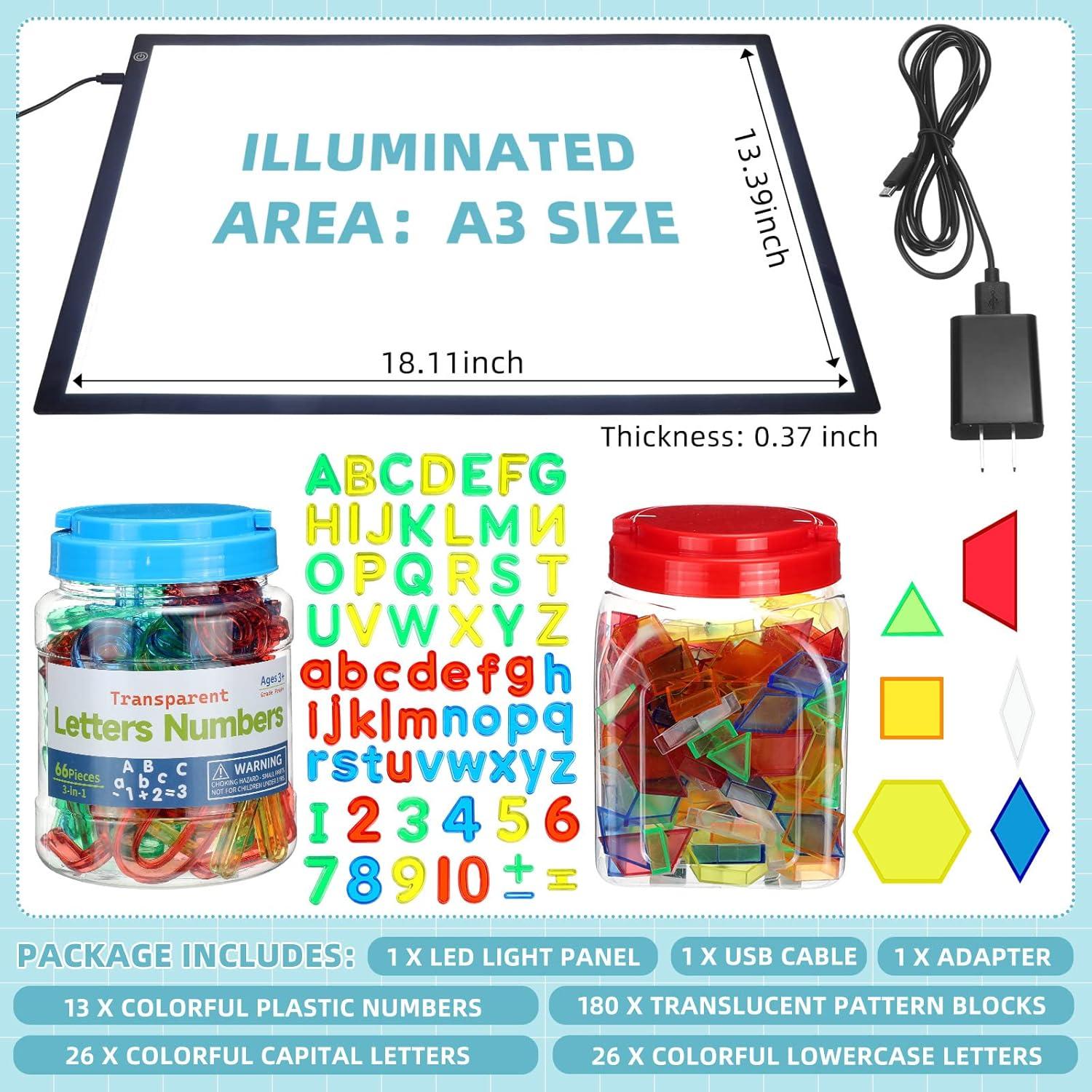 Panel de Luz LED Kanayu 46x34 cm Brillo Ajustable Colorido