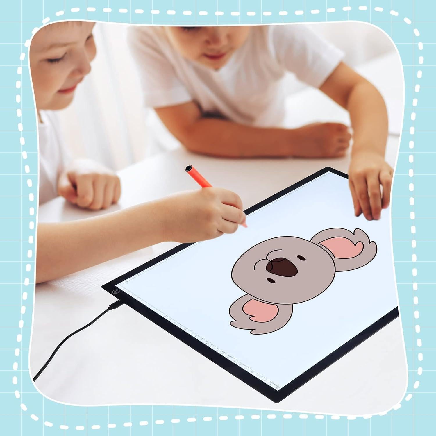 Panel de Luz LED Kanayu 46x34 cm Brillo Ajustable Colorido