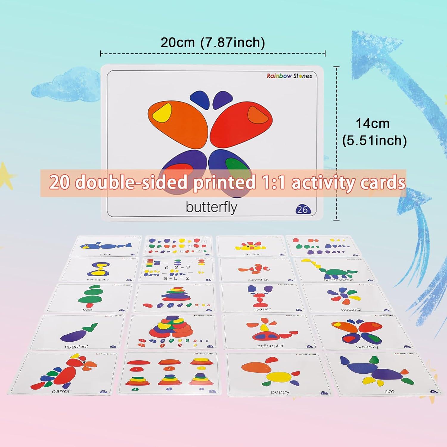 36 Piezas de Piedras Translúcidas Odoorgames para Mesa de Luz