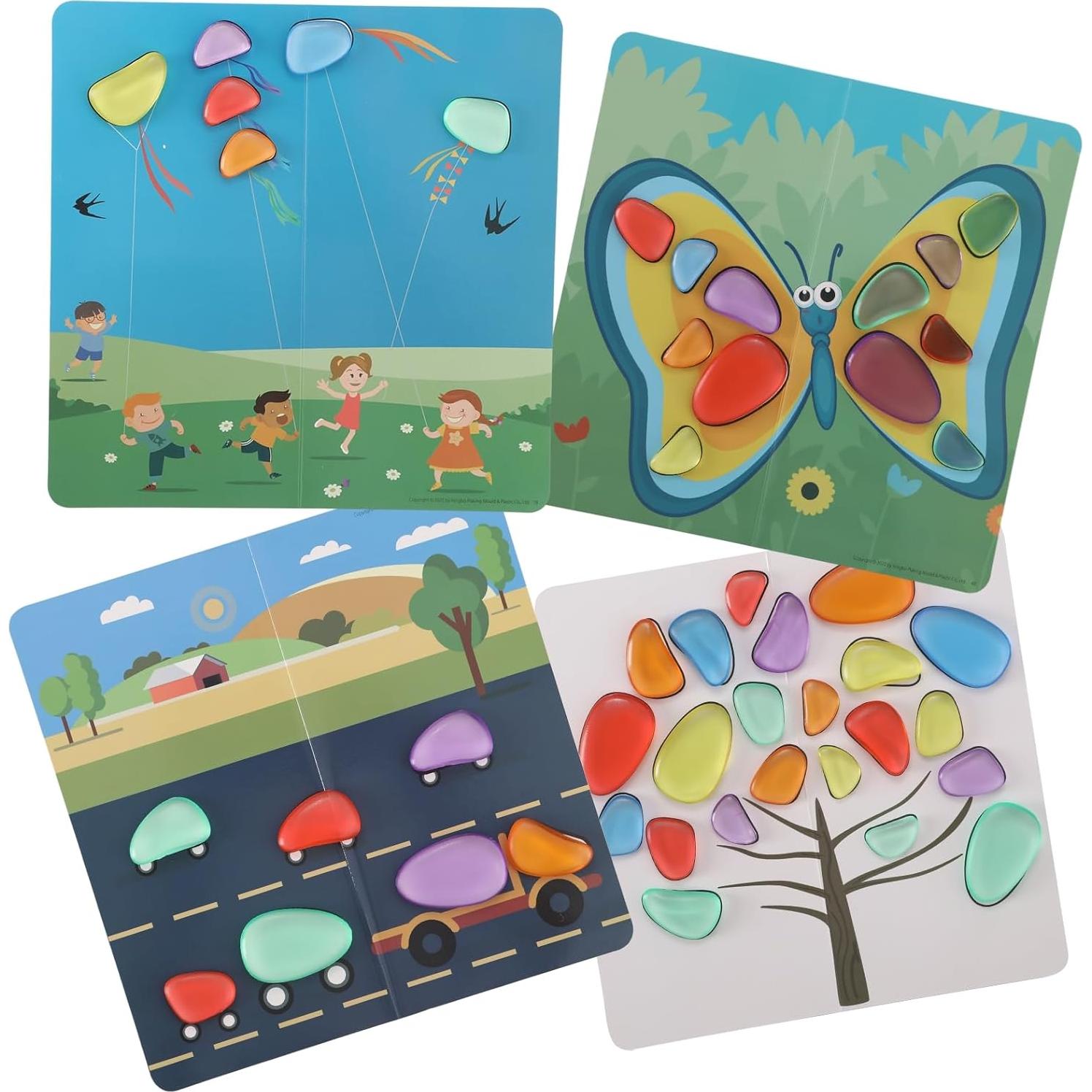 36 Piezas de Piedras Translúcidas Odoorgames para Mesa de Luz