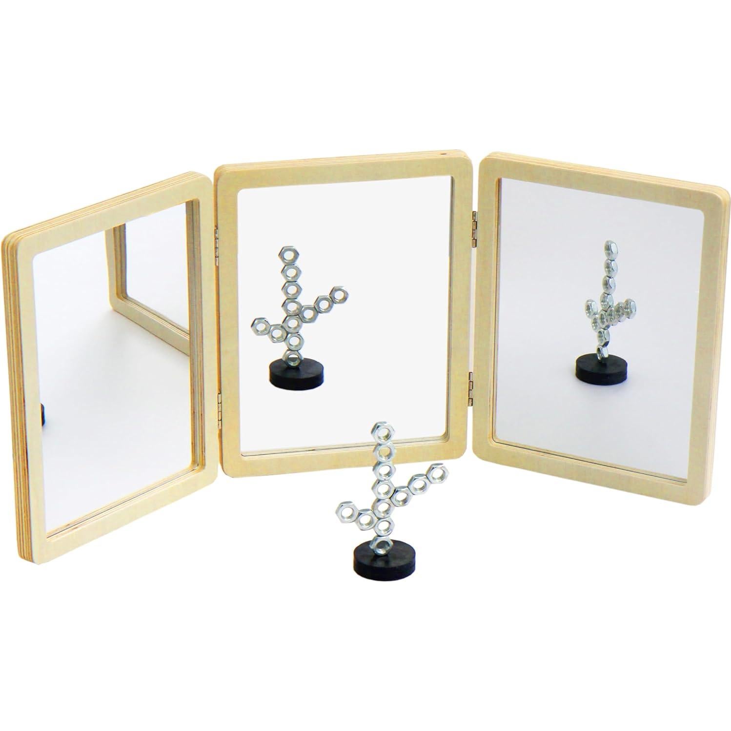 Espejo de Tiempo Boca Abajo SZREGGIO 3 Paneles 34x22 cm