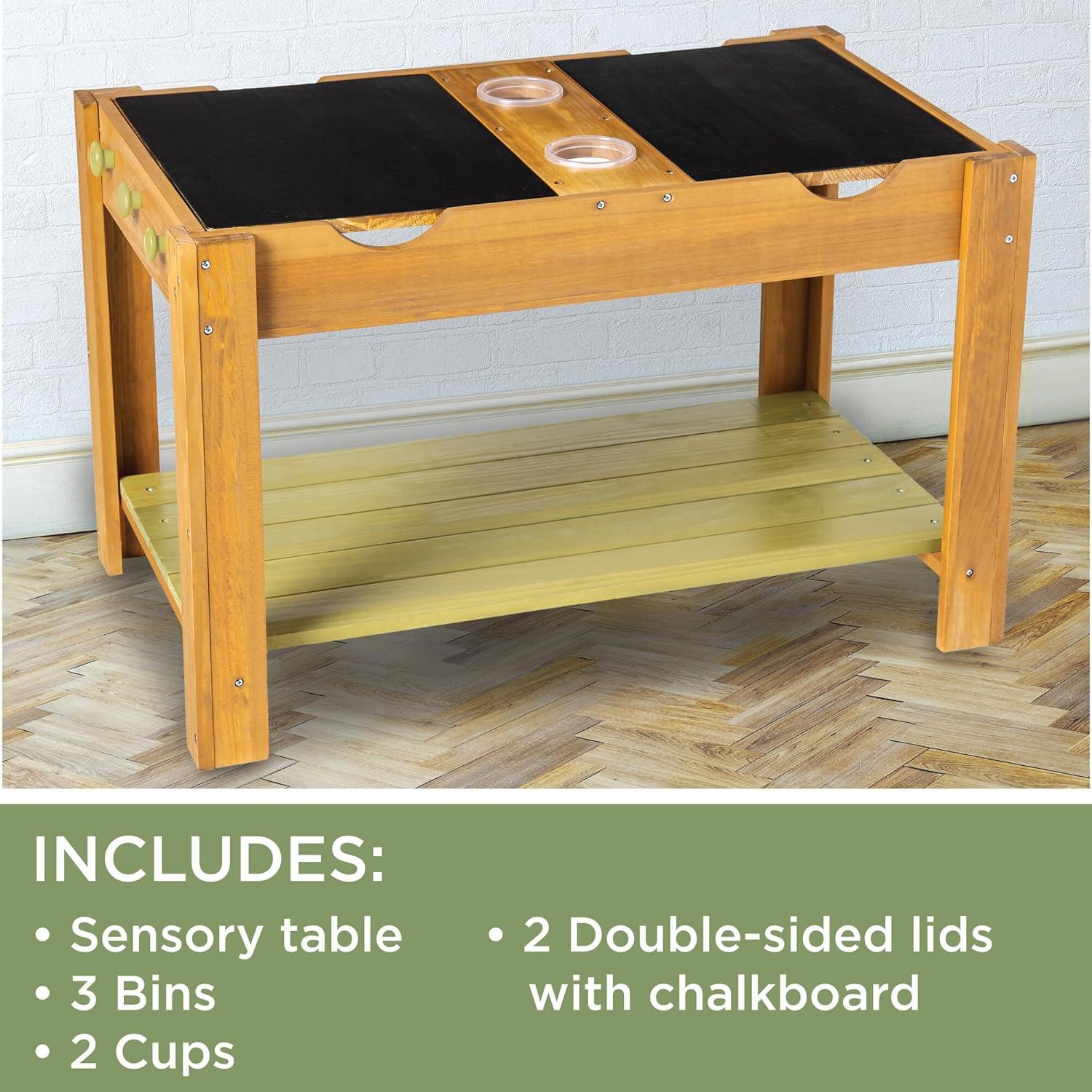 Mesa Sensorial de Madera MindWare - Juego para Niños 3-6 Años