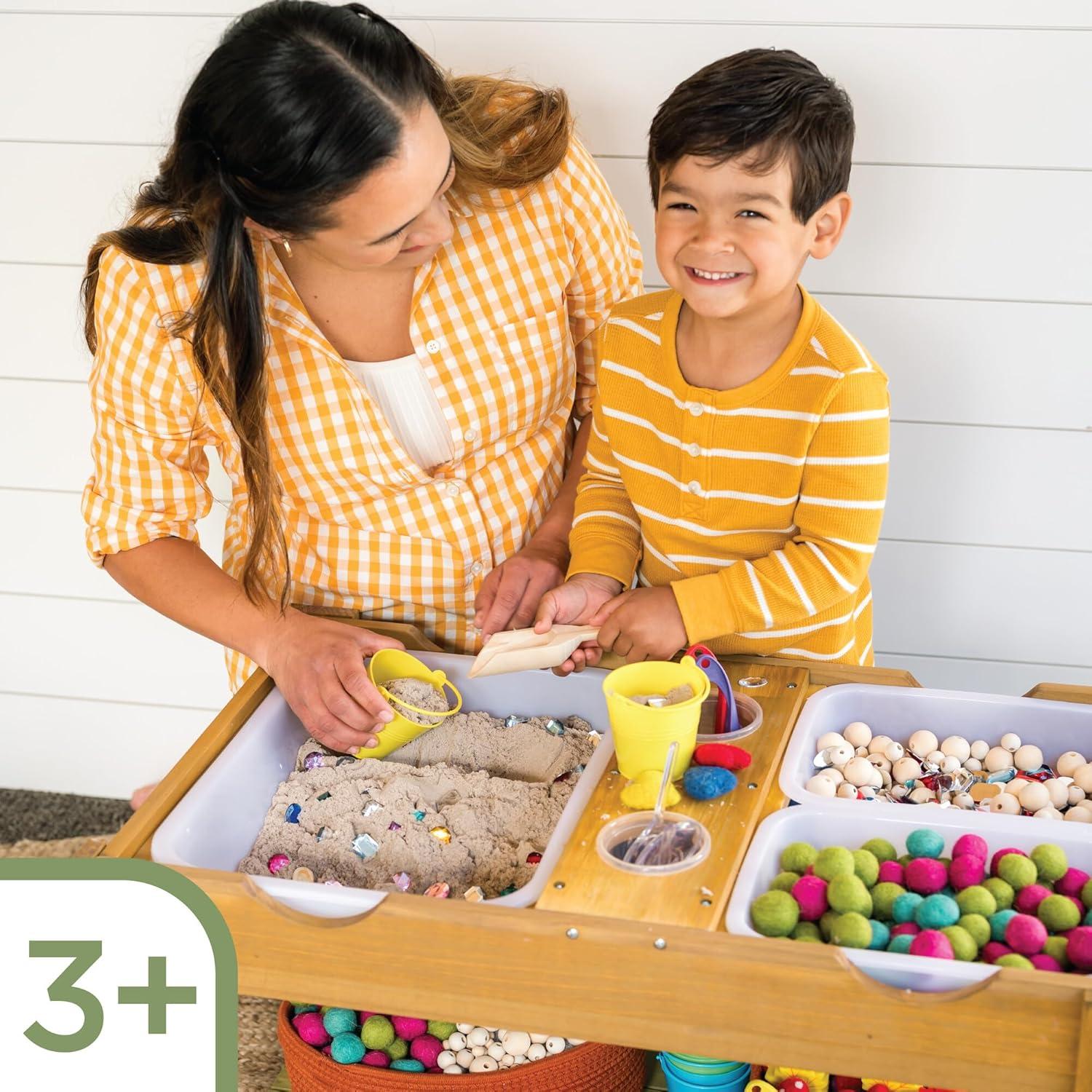 Mesa Sensorial de Madera MindWare - Juego para Niños 3-6 Años