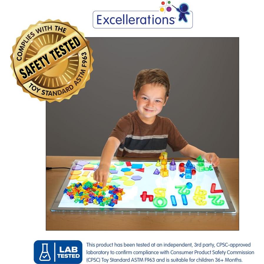 Bin de Matemáticas Excellerations - 296 Piezas Translucidas