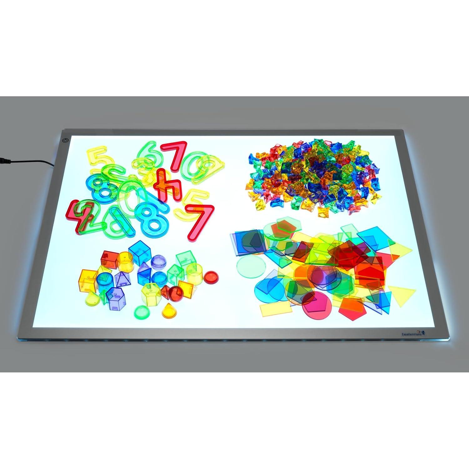 Bin de Matemáticas Excellerations - 296 Piezas Translucidas