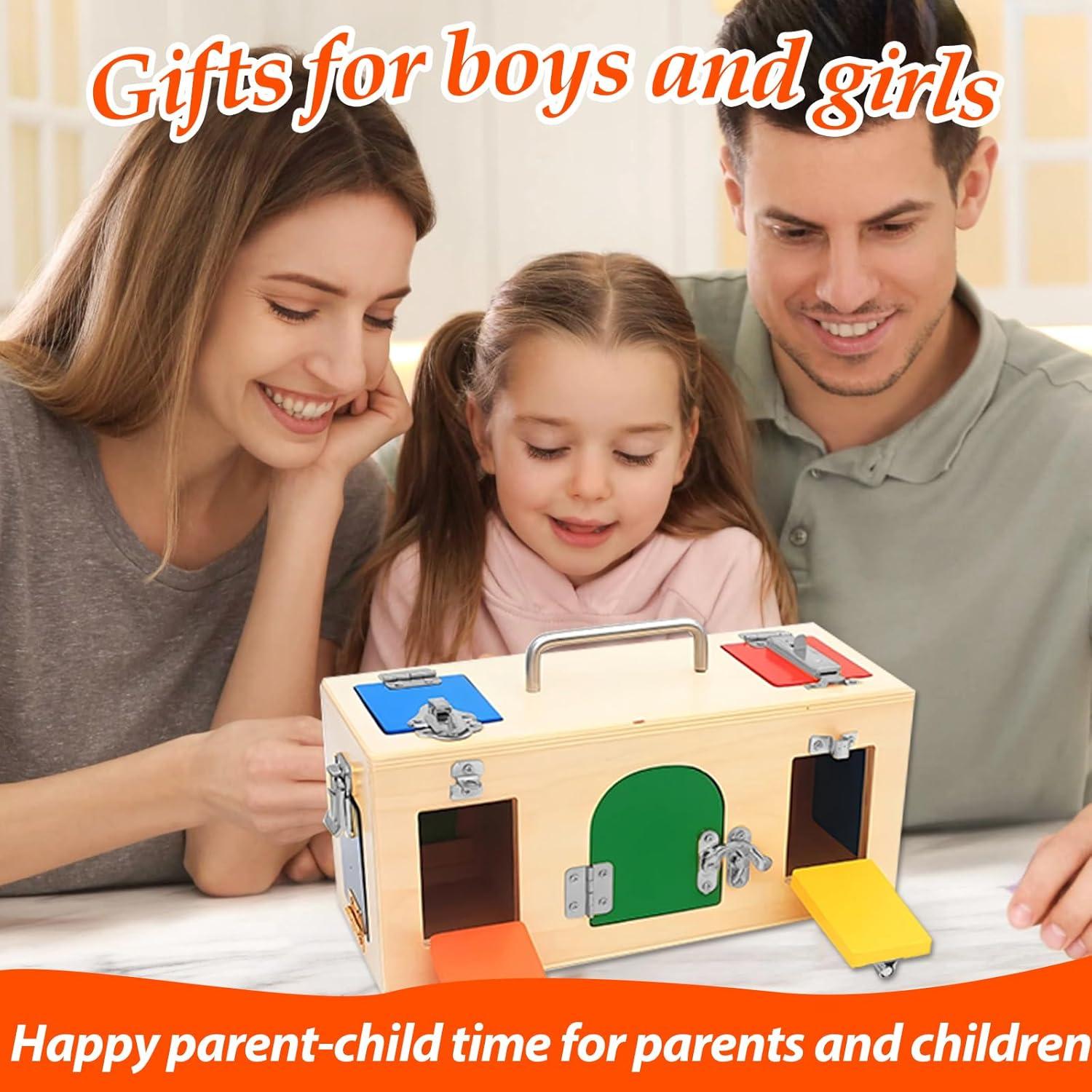 Cubo de Actividades de Madera Montessori VIESMUMU 1.24 kg