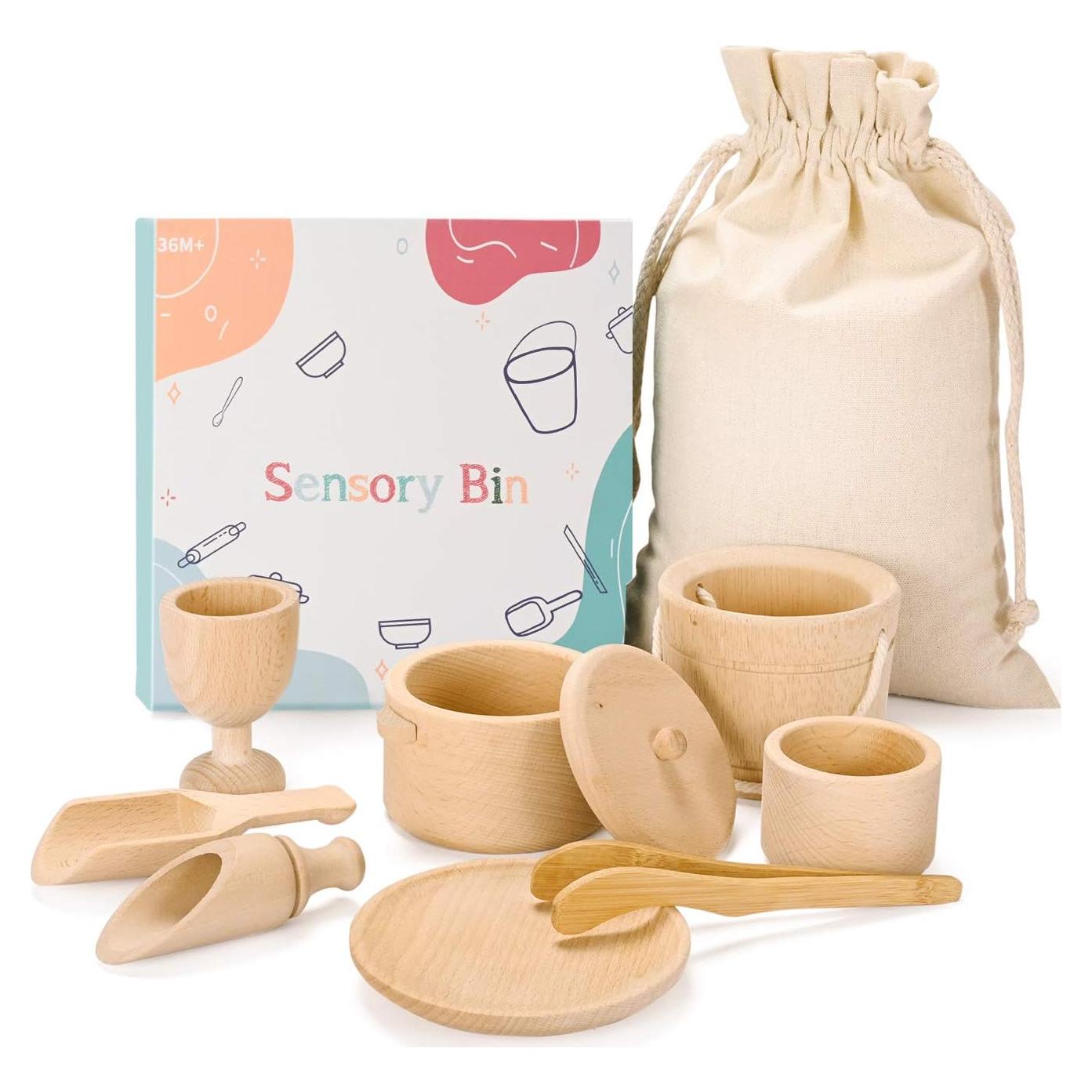 Set de Juguetes Montessori de Madera MONT PLEASANT - 9 Piezas