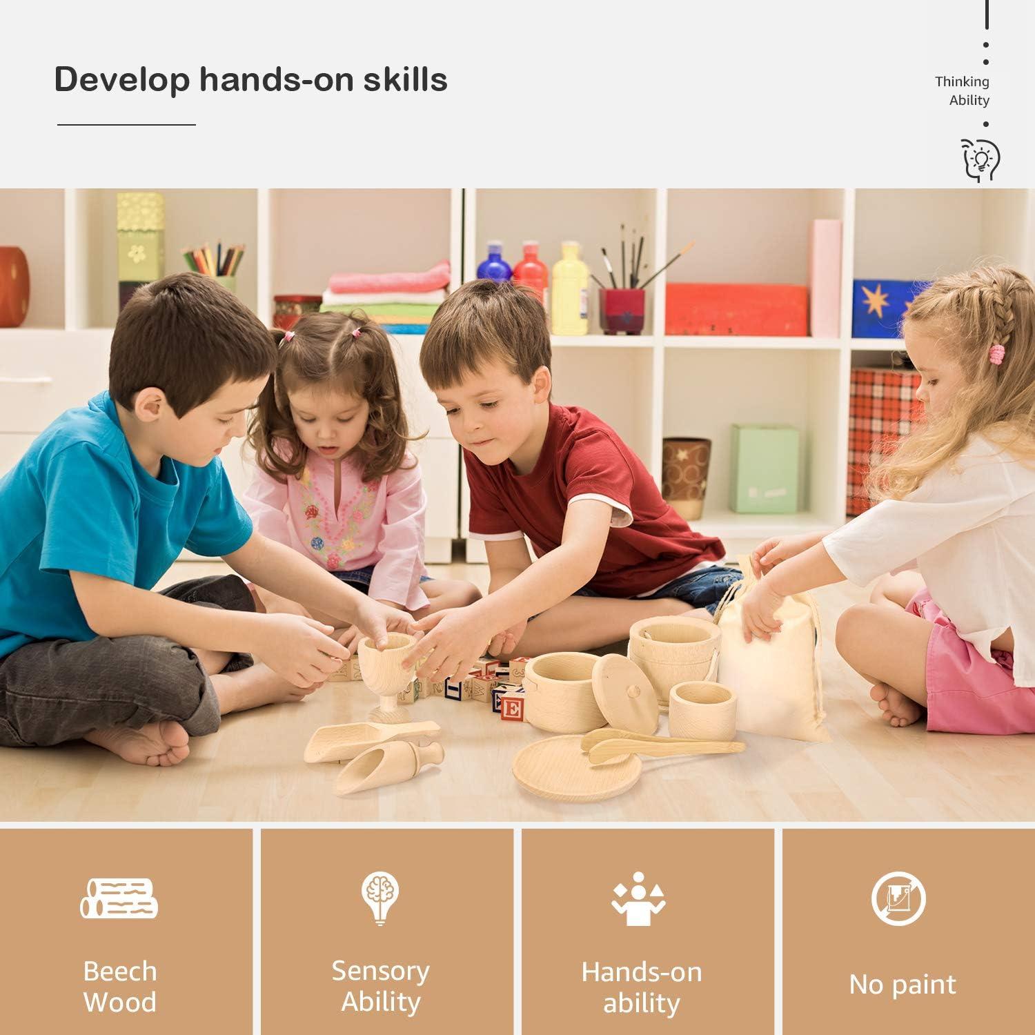 Set de Juguetes Montessori de Madera MONT PLEASANT - 9 Piezas