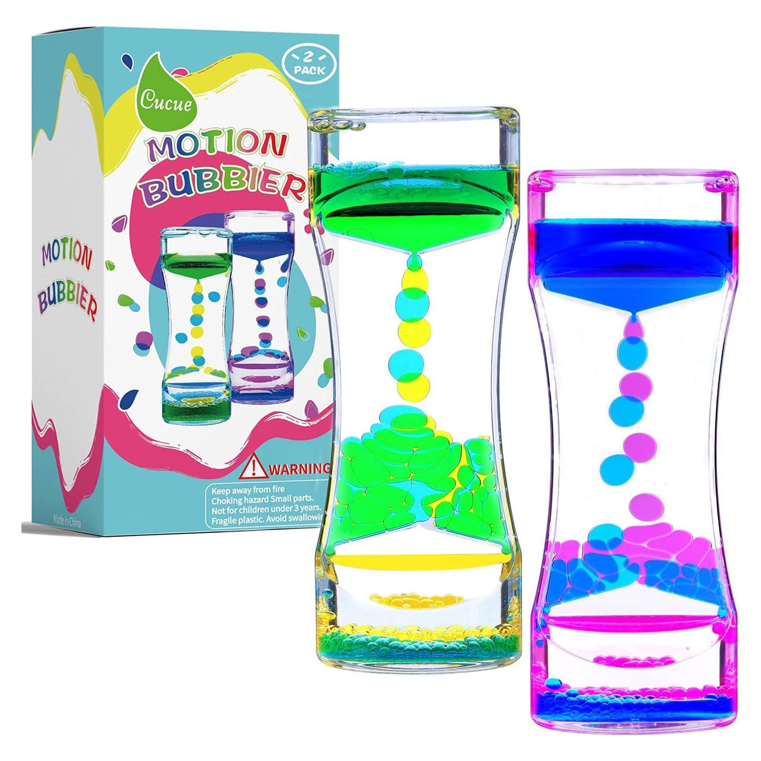 Burbujero de Movimiento Líquido Cucue - Juguete Sensorial Grande 17x6.6 cm