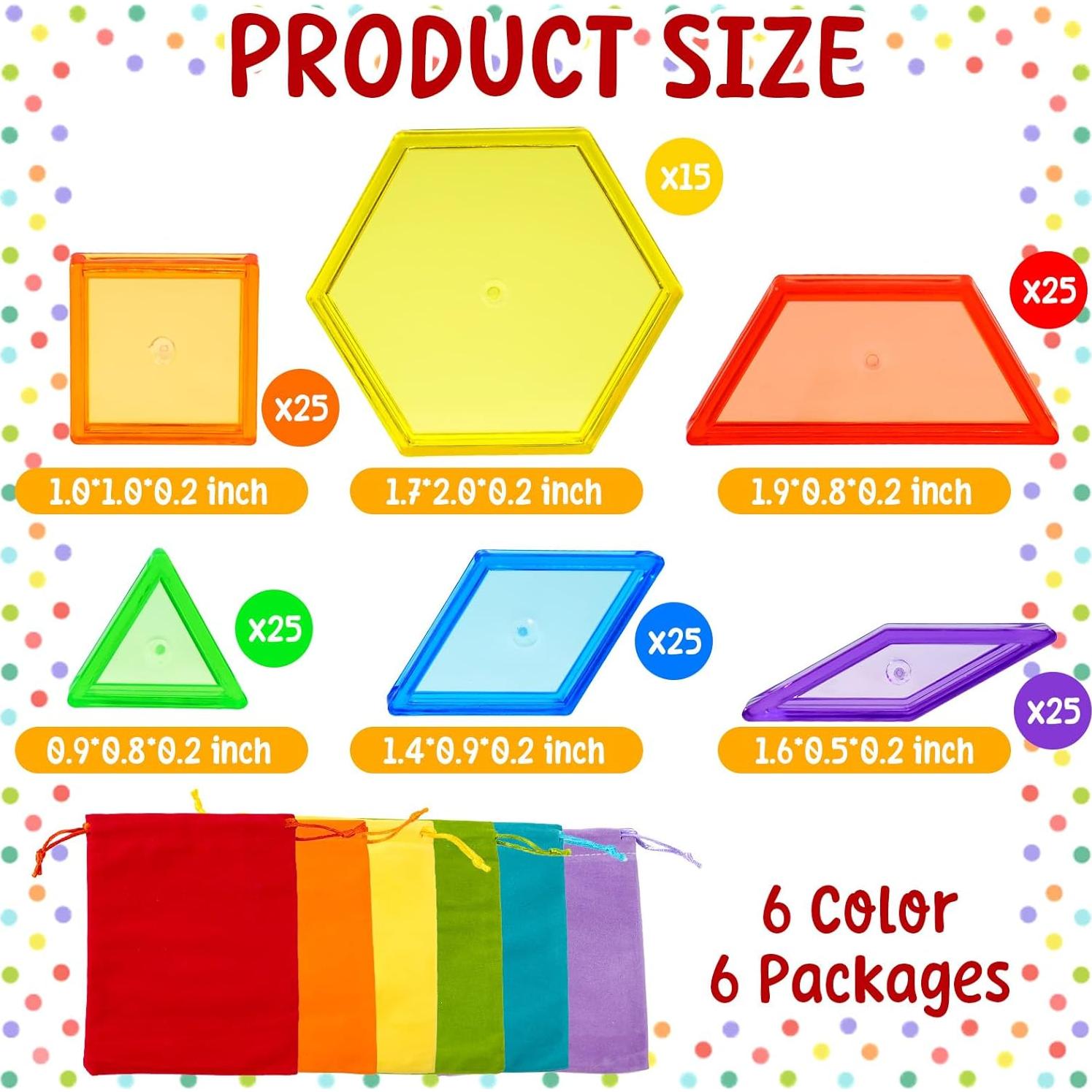 Bloques de Patrón Transparentes Bbiamsleep 147 Pcs para Mesa de Luz