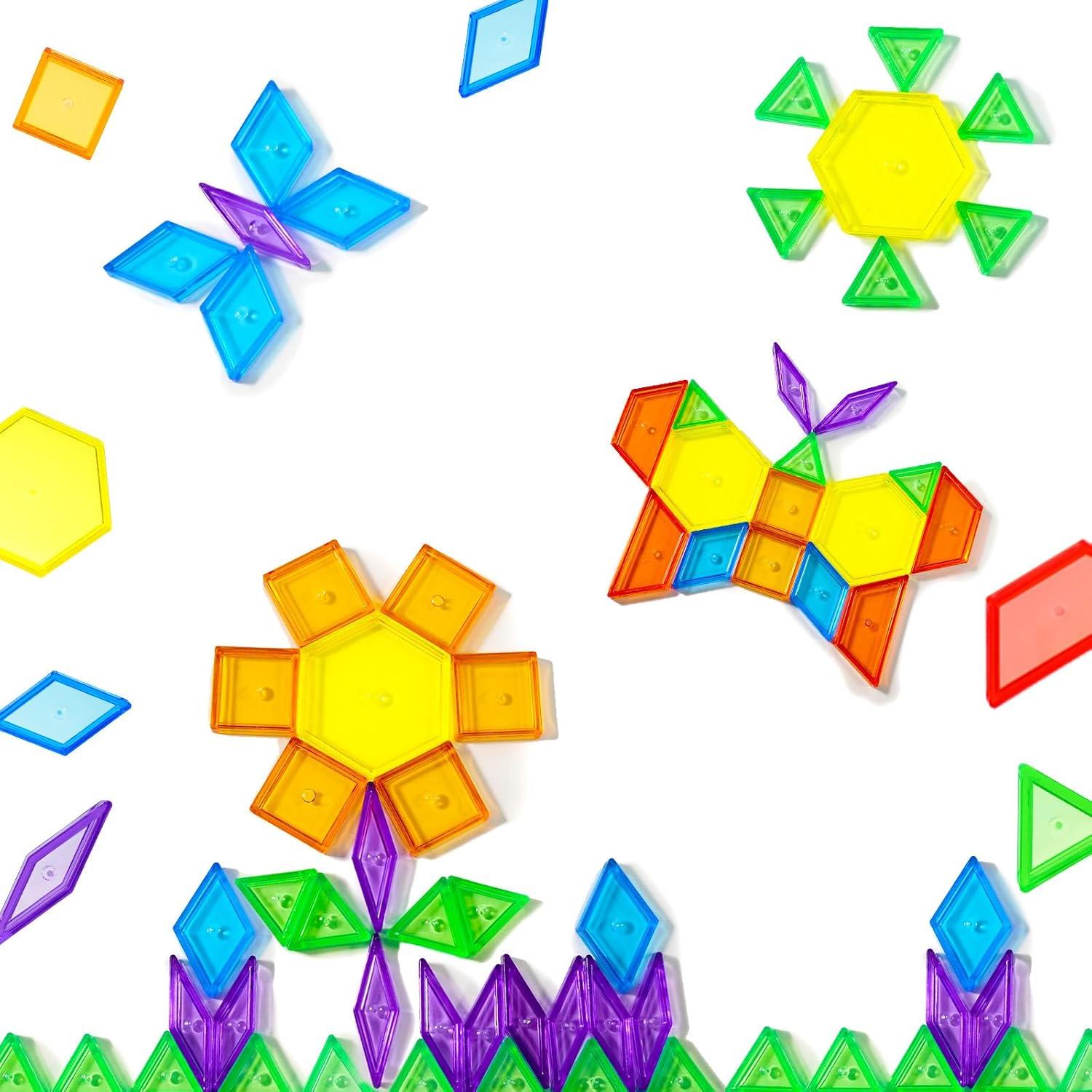 Bloques de Patrón Transparentes Bbiamsleep 147 Pcs para Mesa de Luz