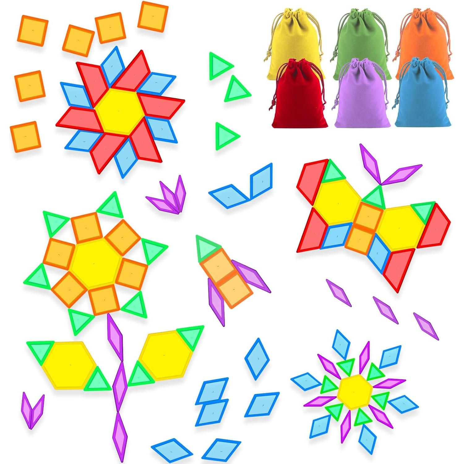 Bloques de Patrón Transparentes Bbiamsleep 147 Pcs para Mesa de Luz