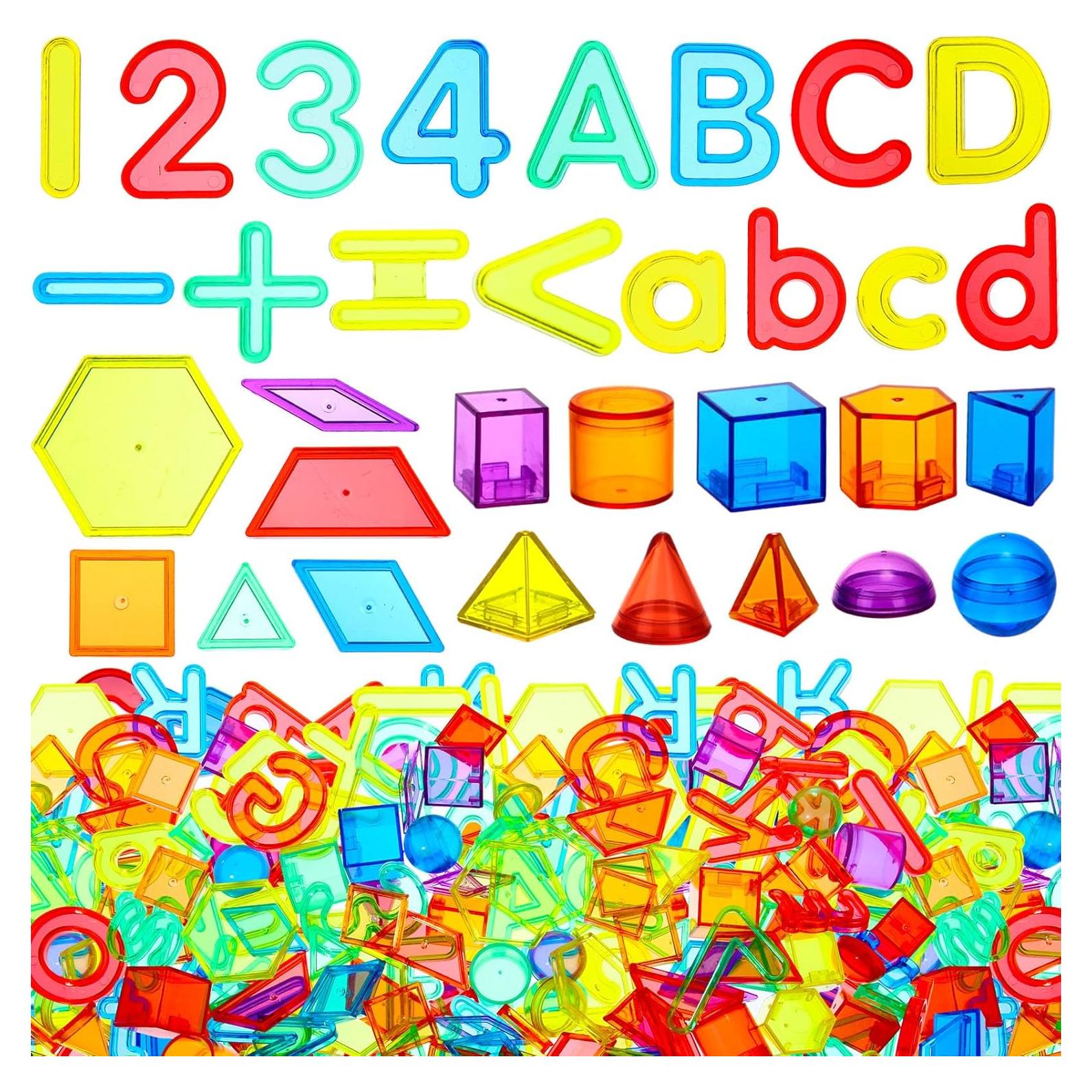 268 Piezas Letras y Números Transparentes Blueweenly