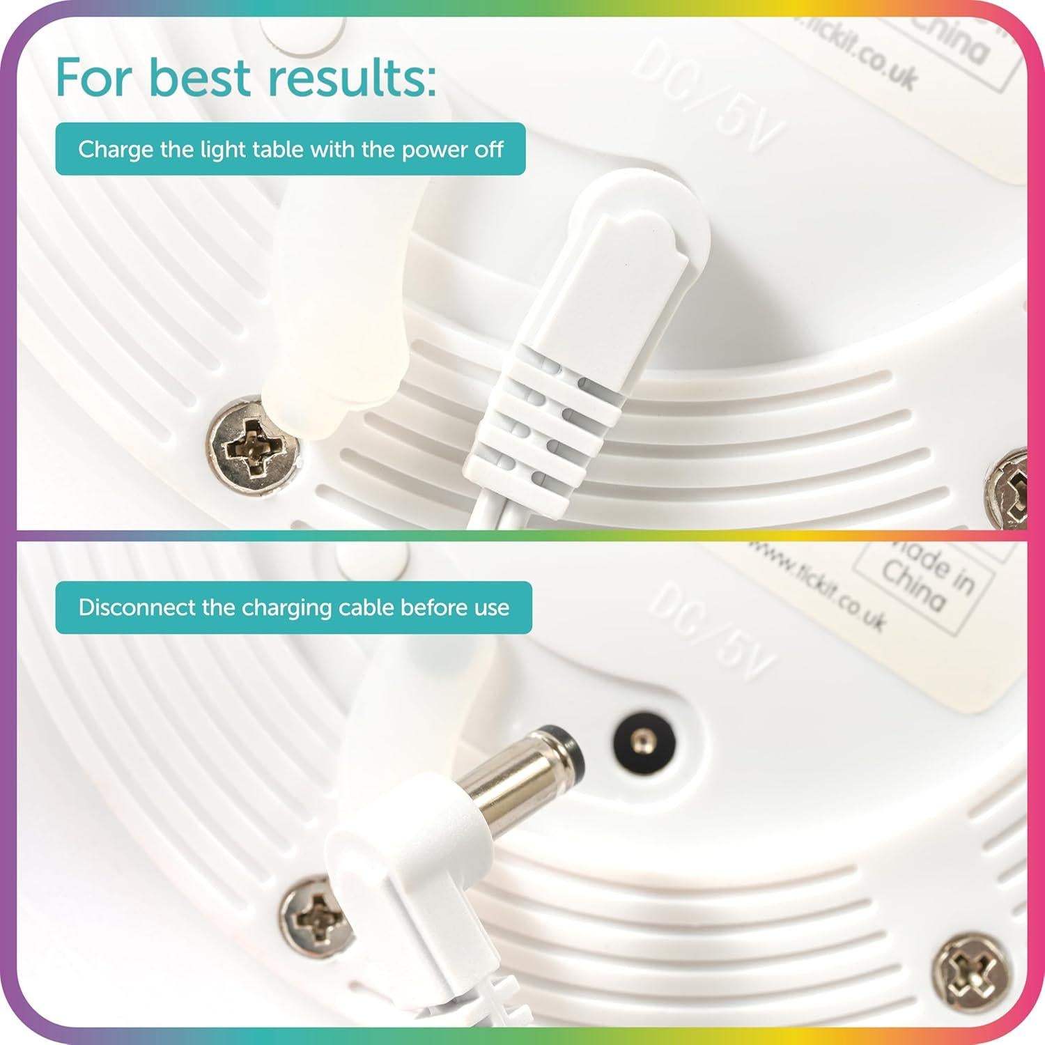 Mesa de Luz Sensorial TickiT 75557 - Multicolor 70cm