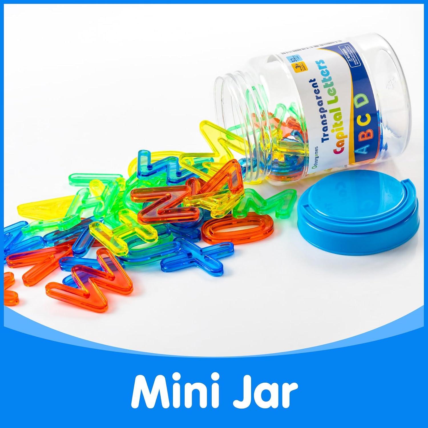 52 Letras Mayúsculas Translúcidas Odoorgames para Mesa de Luz