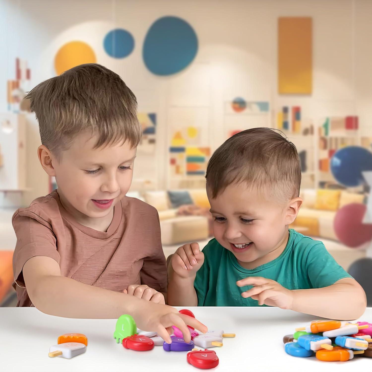 Juguete de Aprendizaje del Alfabeto USATDD 52 Pcs Montessori