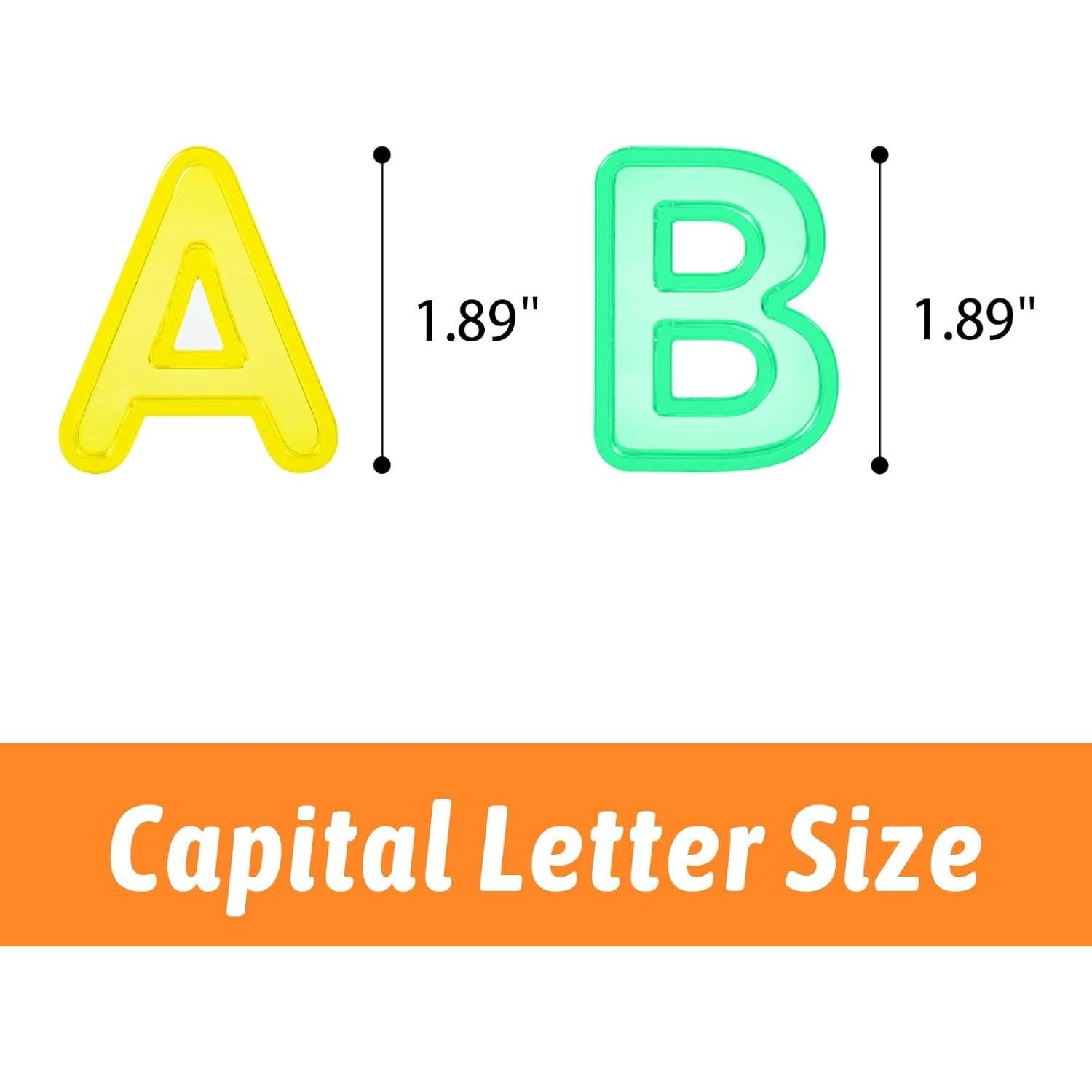 Juego de Letras Mayúsculas y Bloques Geométricos PreTrans - 52 Piezas