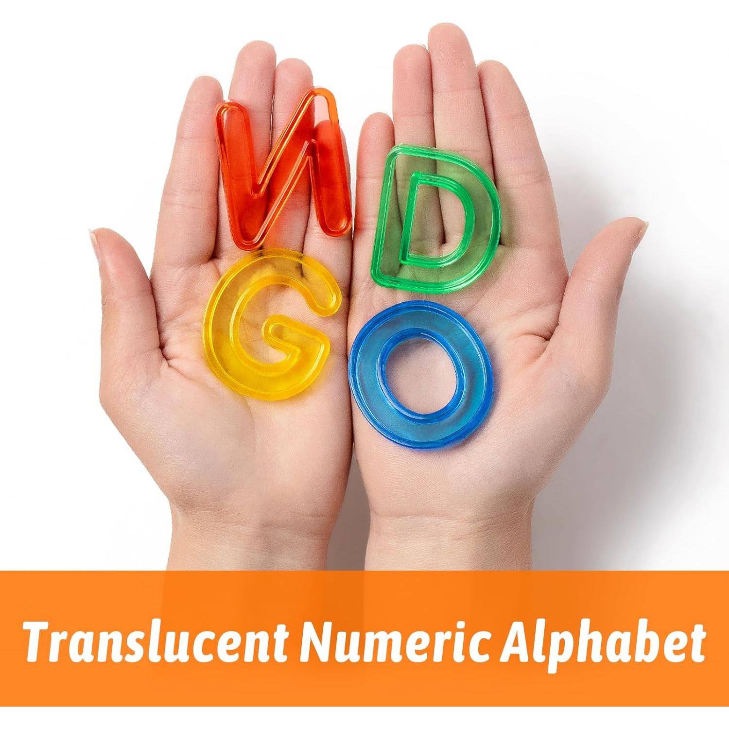 Juego de Letras Mayúsculas y Bloques Geométricos PreTrans - 52 Piezas