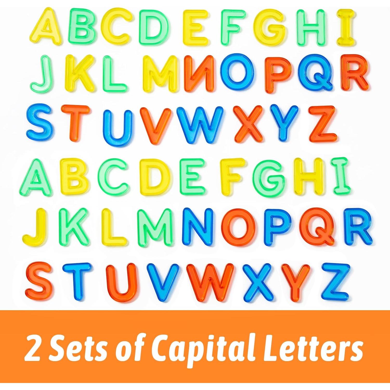 Juego de Letras Mayúsculas y Bloques Geométricos PreTrans - 52 Piezas