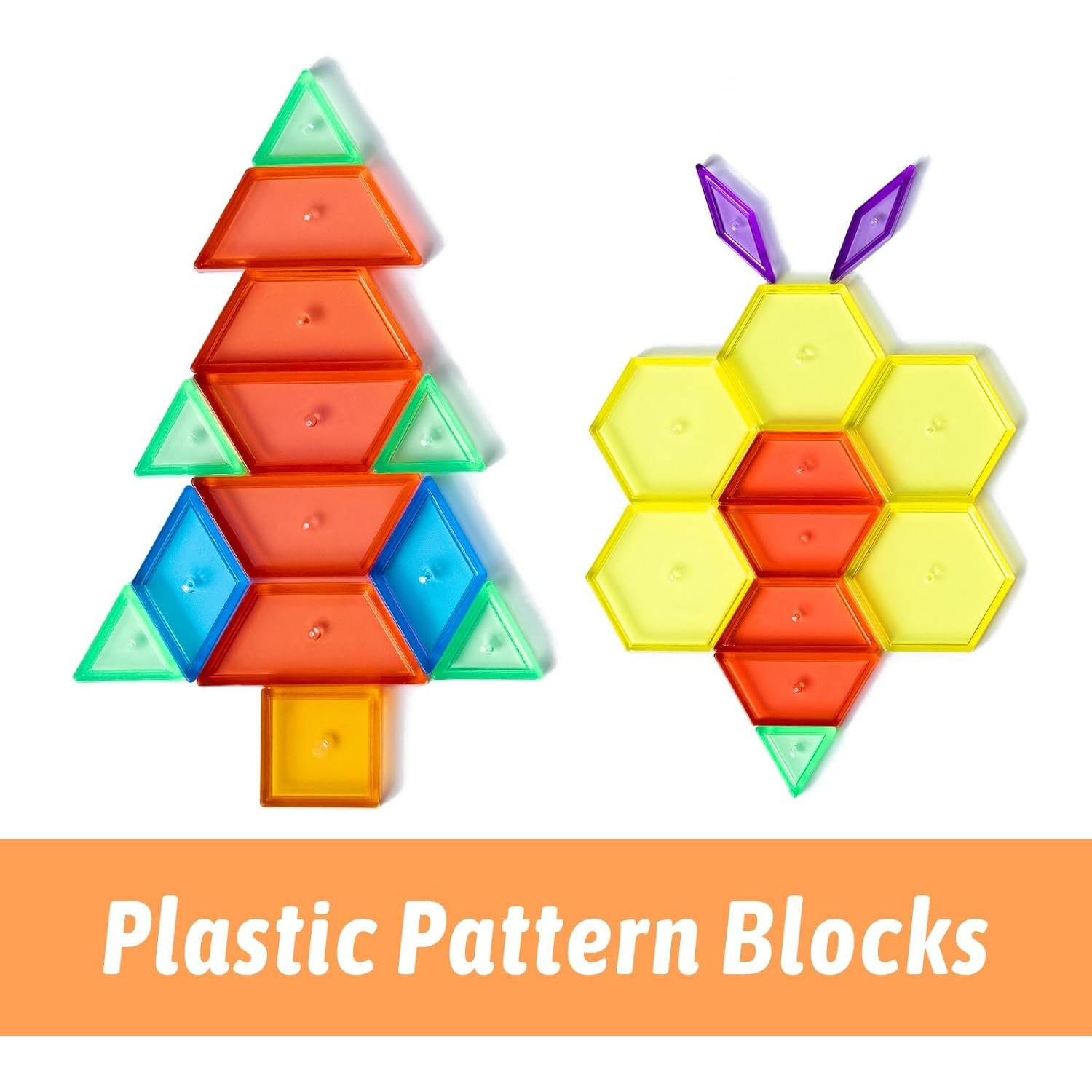 Juego de Letras Mayúsculas y Bloques Geométricos PreTrans - 52 Piezas