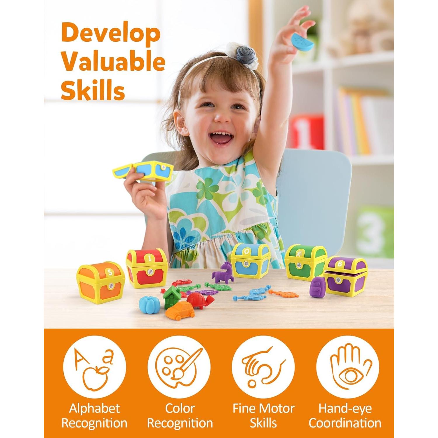 Juego de Aprendizaje del Alfabeto Coogam 26pcs para Niños