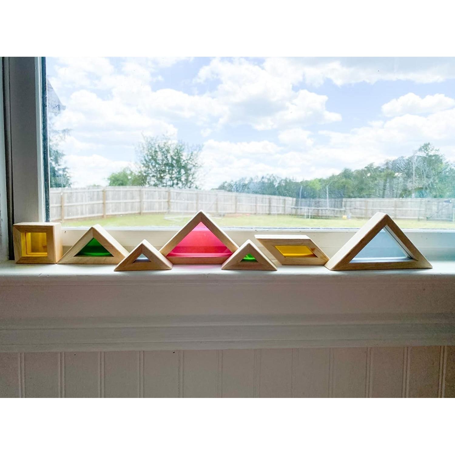 Tangram Translúcido BOHS para Mesa de Luz - 7 Piezas - 2.54 cm