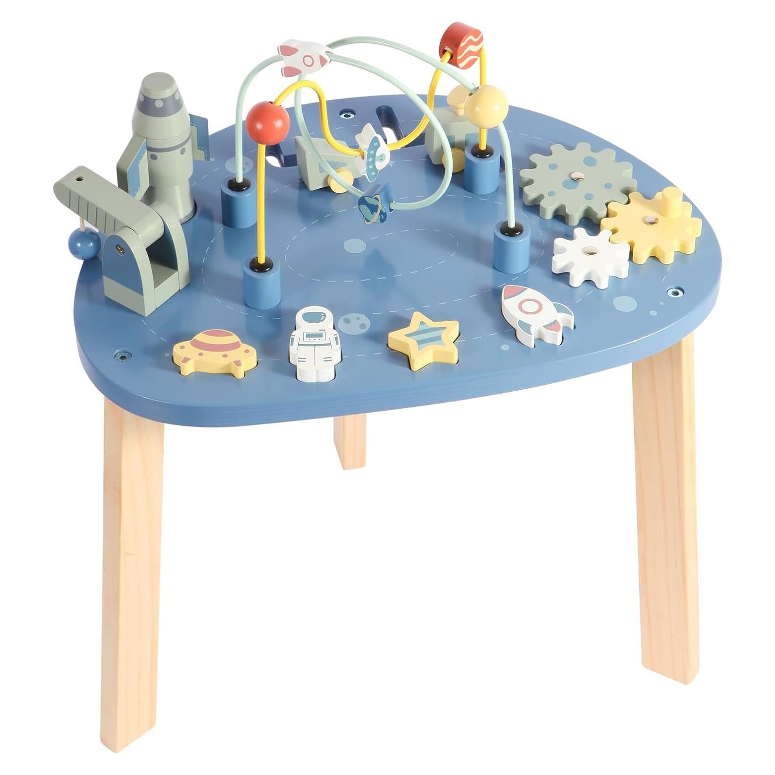 Mesa de Actividades de Madera Asweets 6 en 1 Tema Universo