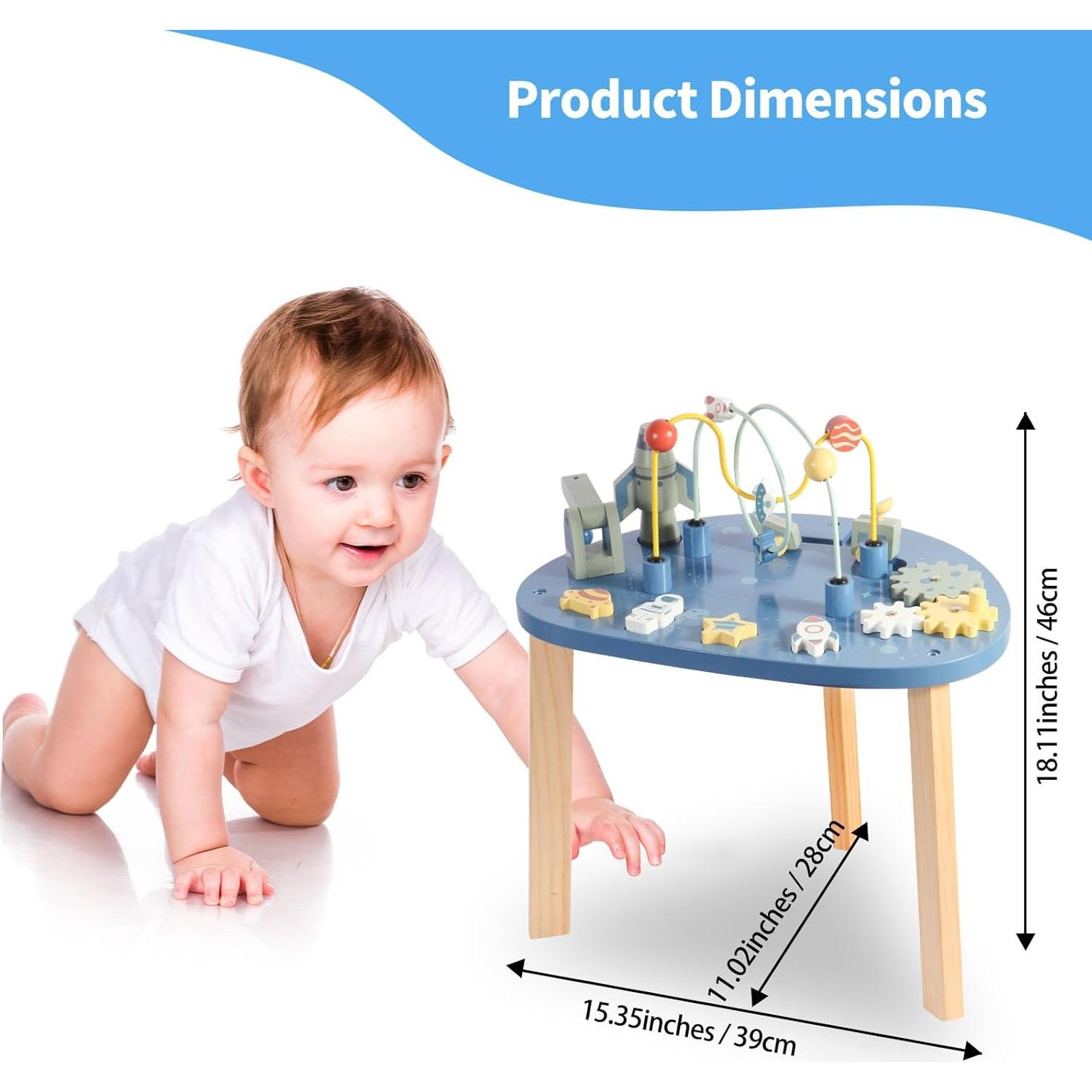Mesa de Actividades de Madera Asweets 6 en 1 Tema Universo