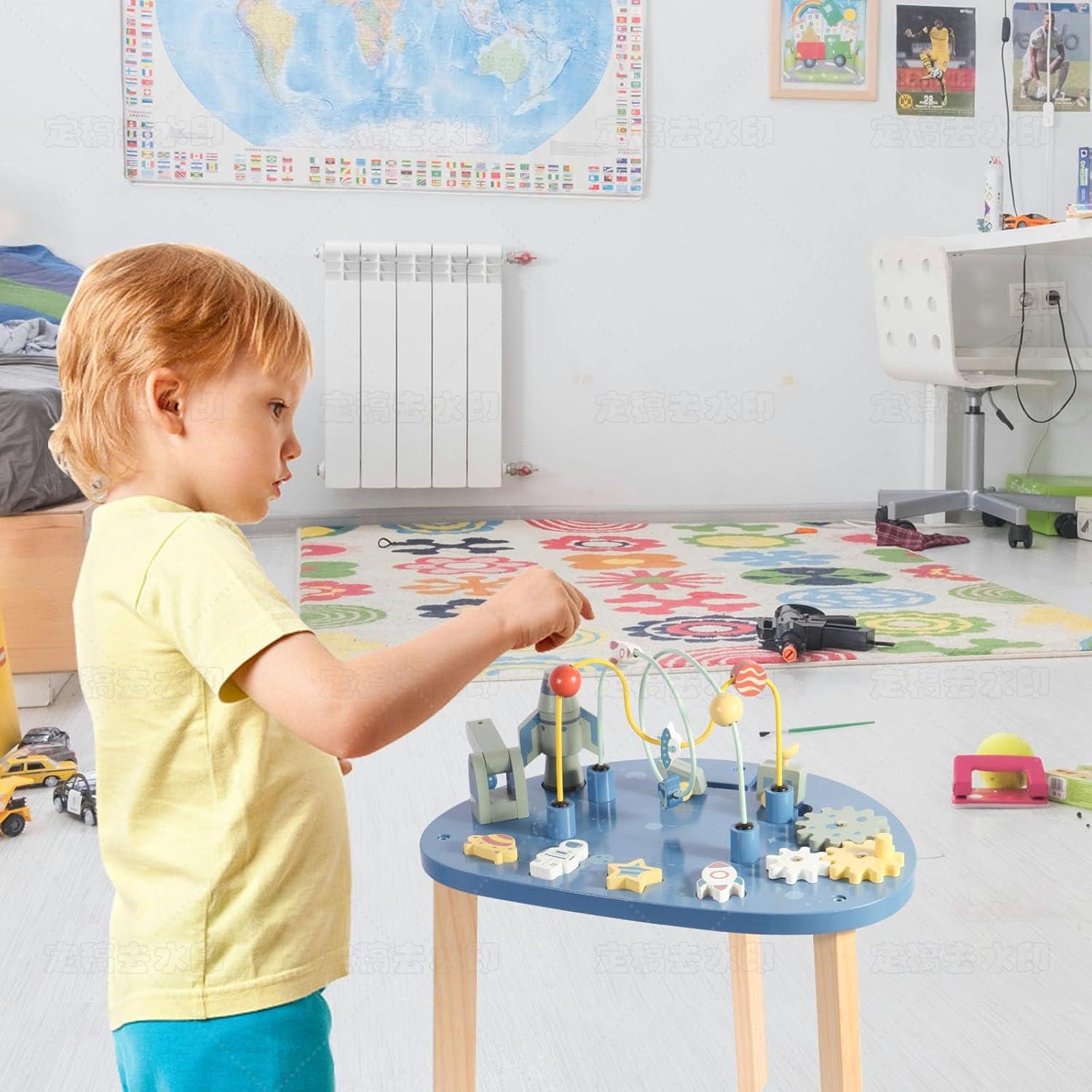 Mesa de Actividades de Madera Asweets 6 en 1 Tema Universo