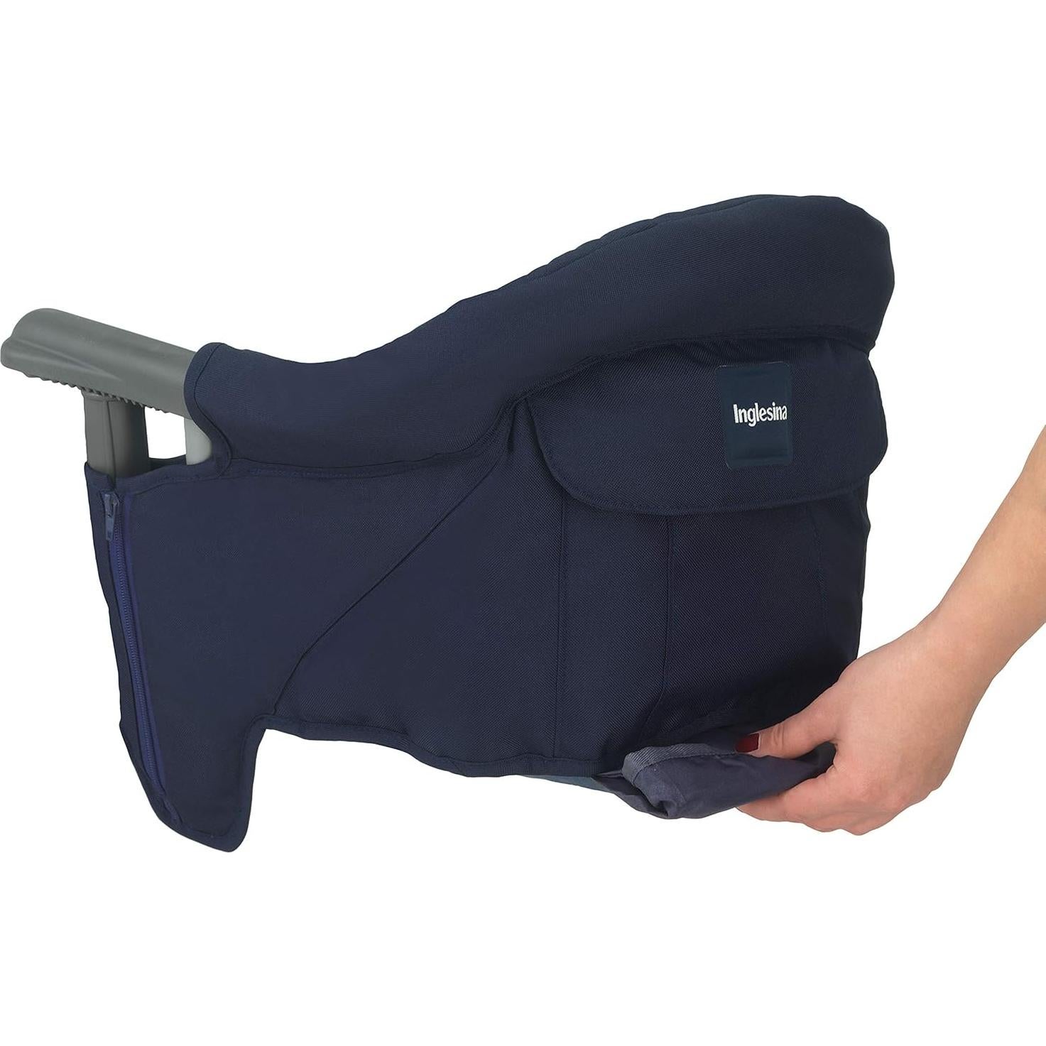 Silla Alta Portátil Inglesina Fast Azul Claro para Bebés